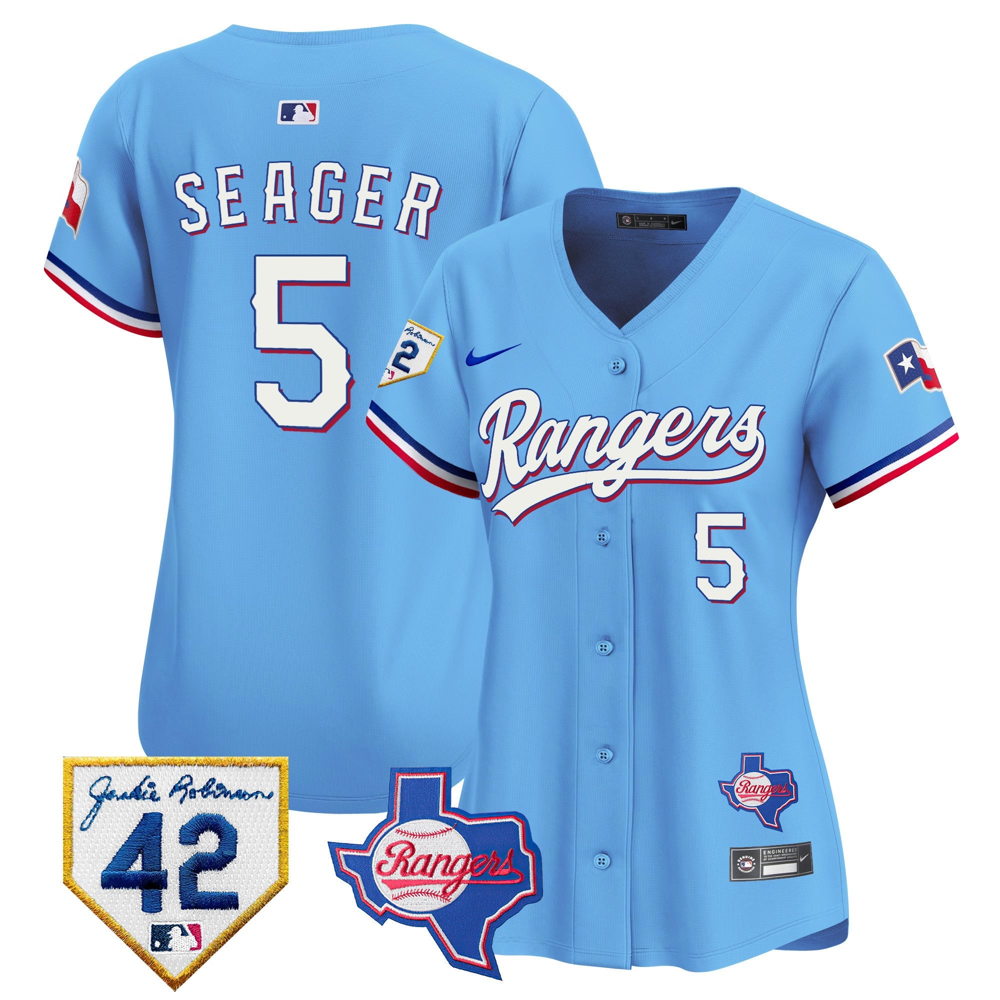 Women’s Texas 2024 Jackie Robinson Patch Vapor Premier Limited Jersey