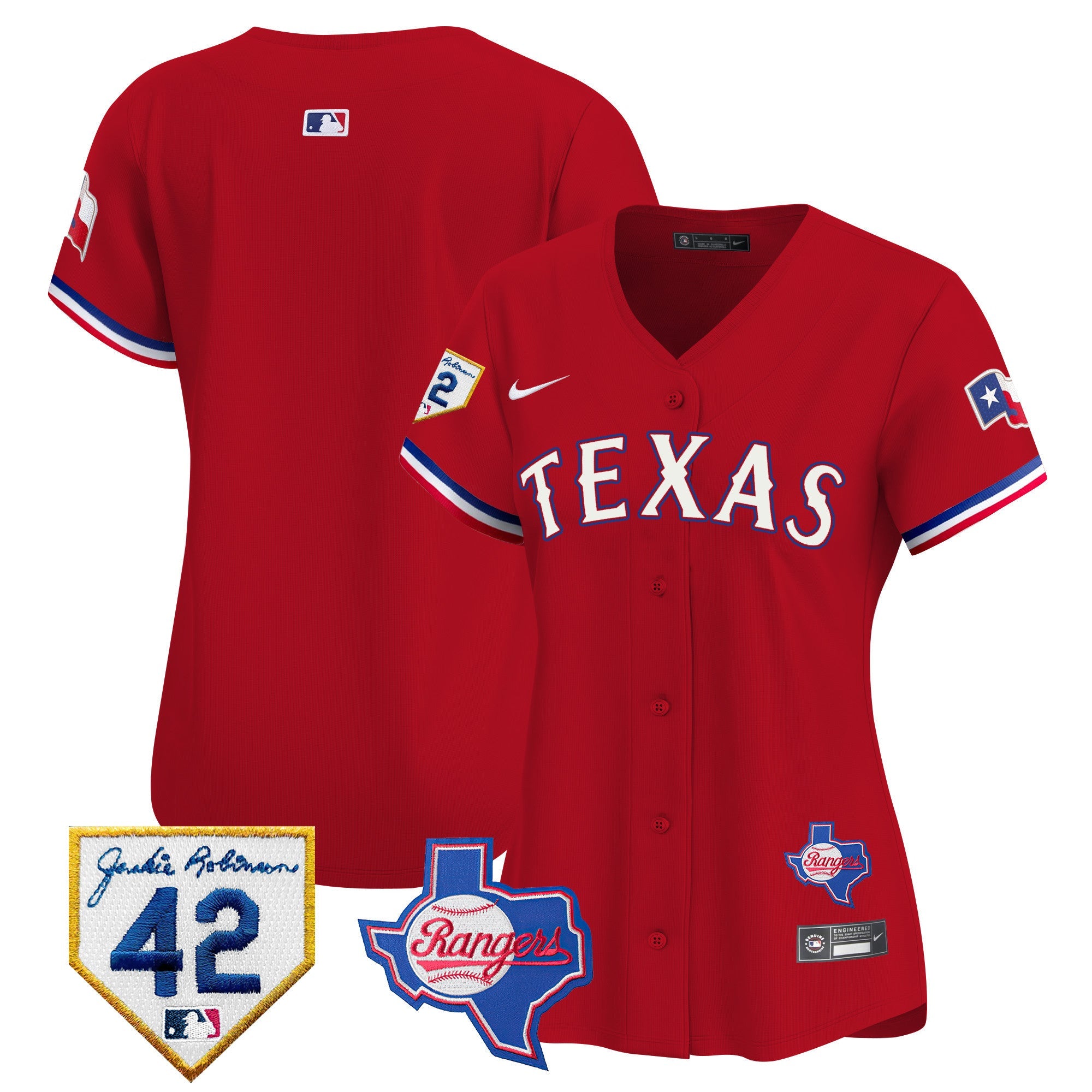 Women’s Texas 2024 Jackie Robinson Patch Vapor Premier Limited Jersey