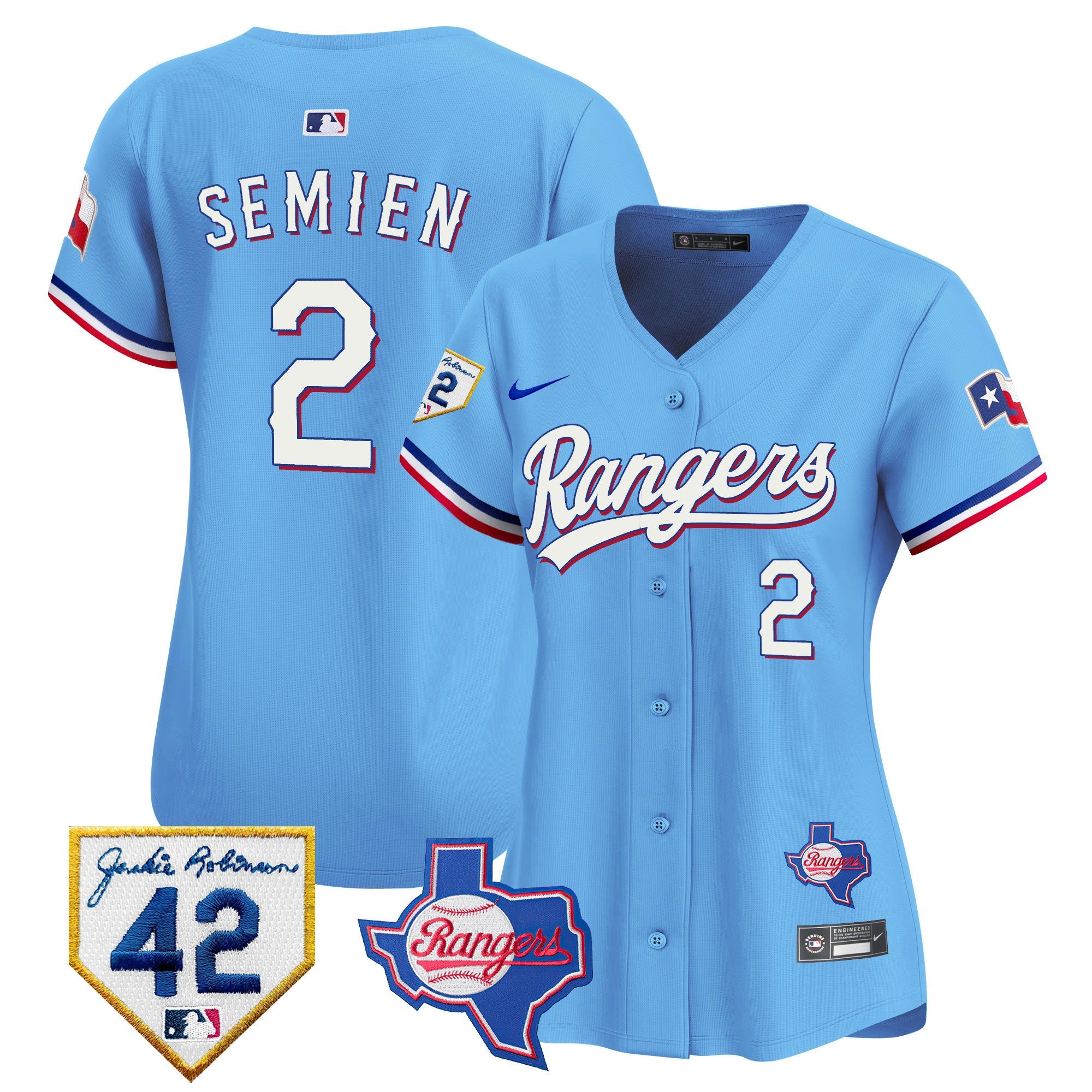 Women’s Texas 2024 Jackie Robinson Patch Vapor Premier Limited Jersey