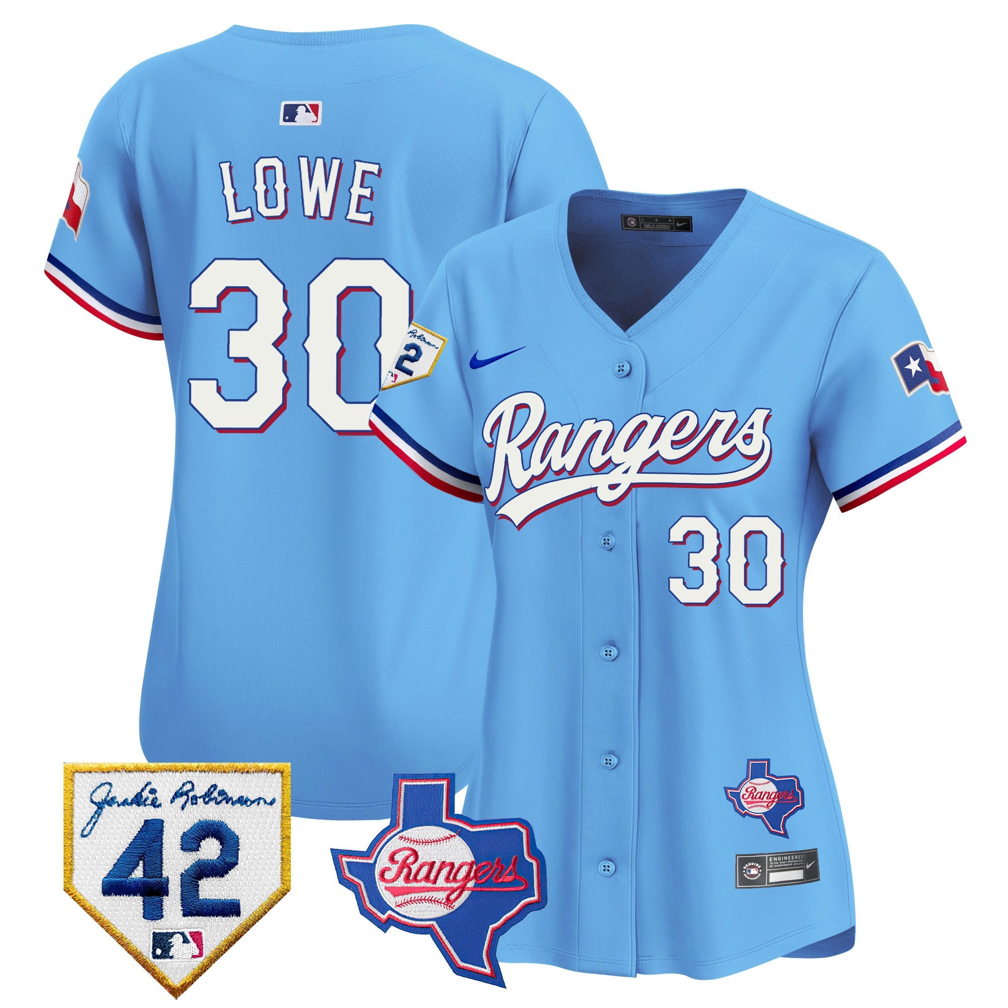 Women’s Texas 2024 Jackie Robinson Patch Vapor Premier Limited Jersey