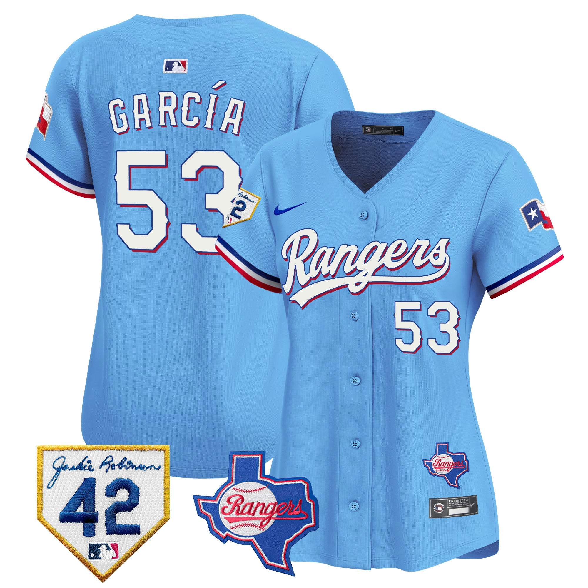 Women’s Texas 2024 Jackie Robinson Patch Vapor Premier Limited Jersey