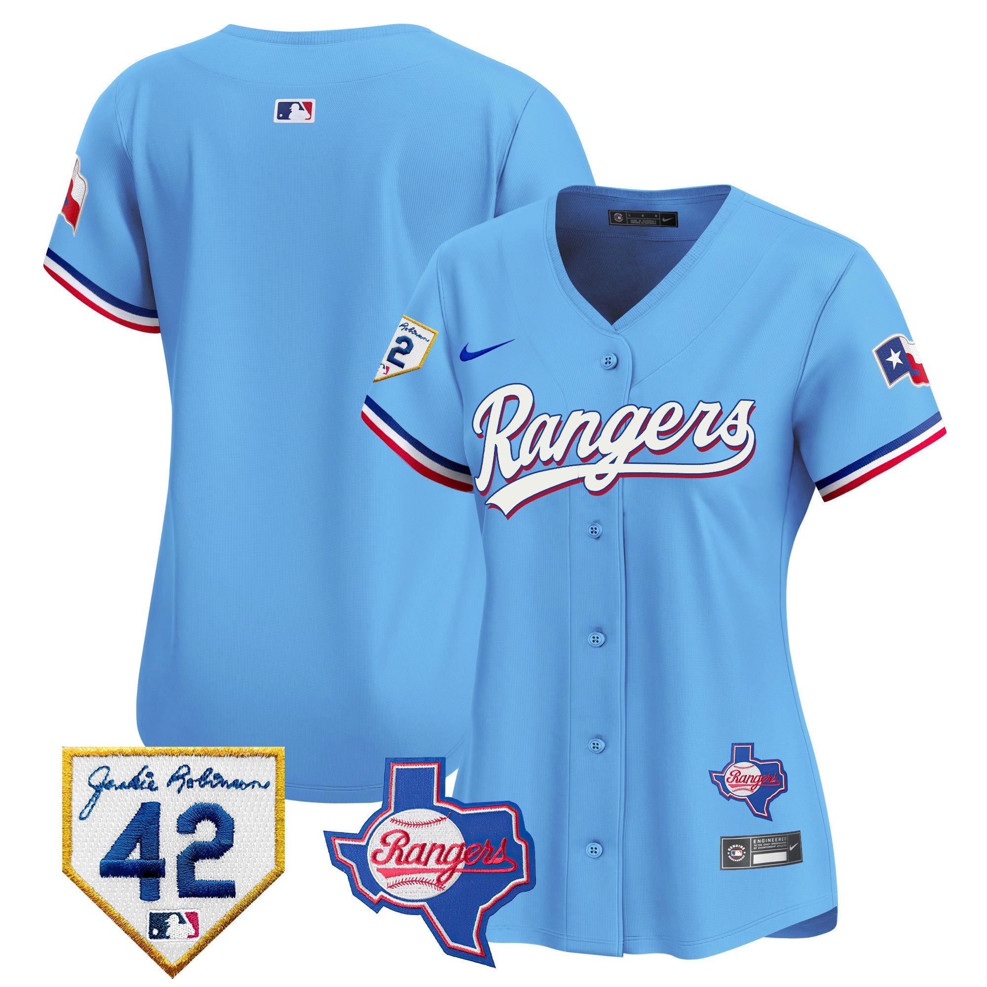 Women’s Texas 2024 Jackie Robinson Patch Vapor Premier Limited Jersey