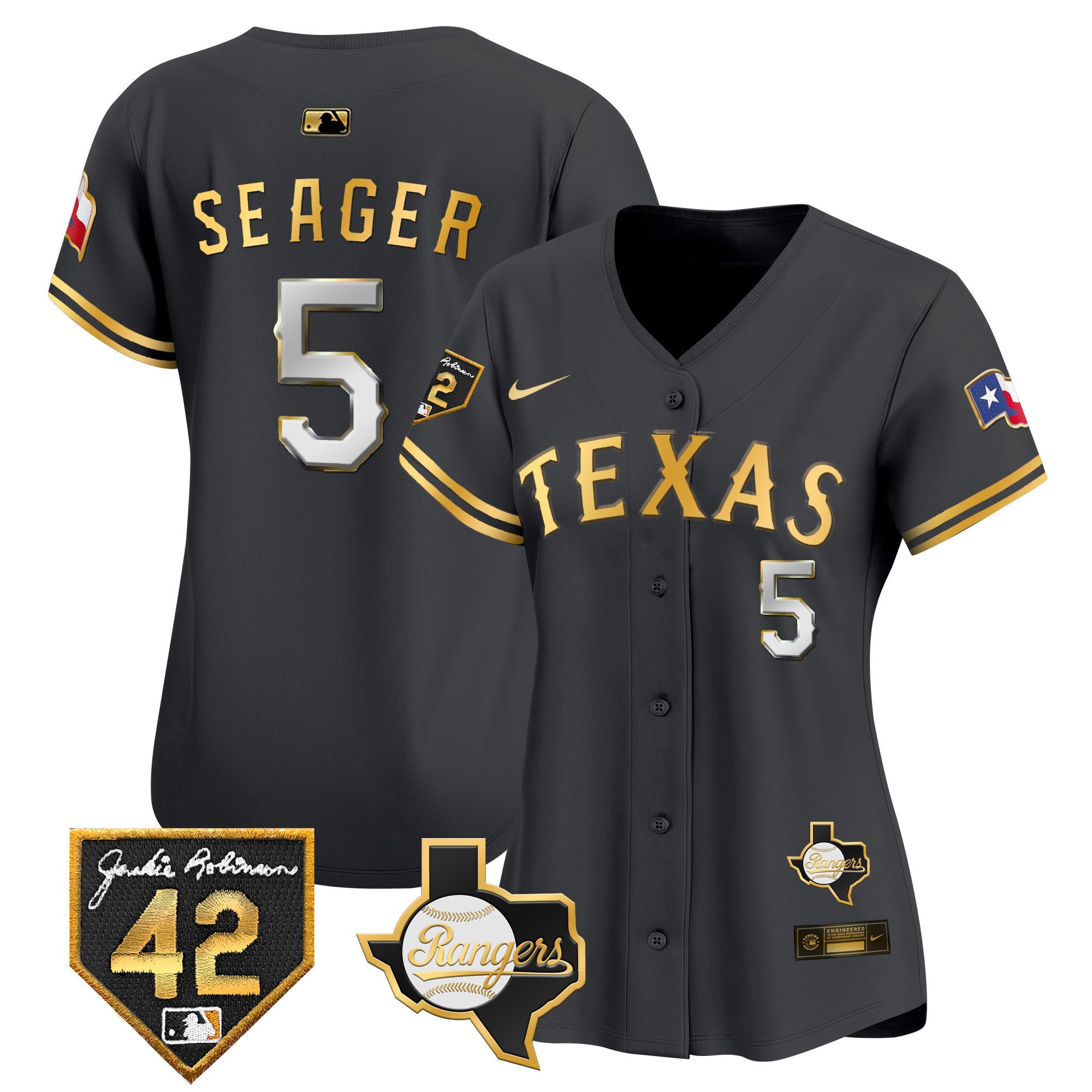 Women’s Texas 2024 Jackie Robinson Patch Vapor Premier Limited Jersey