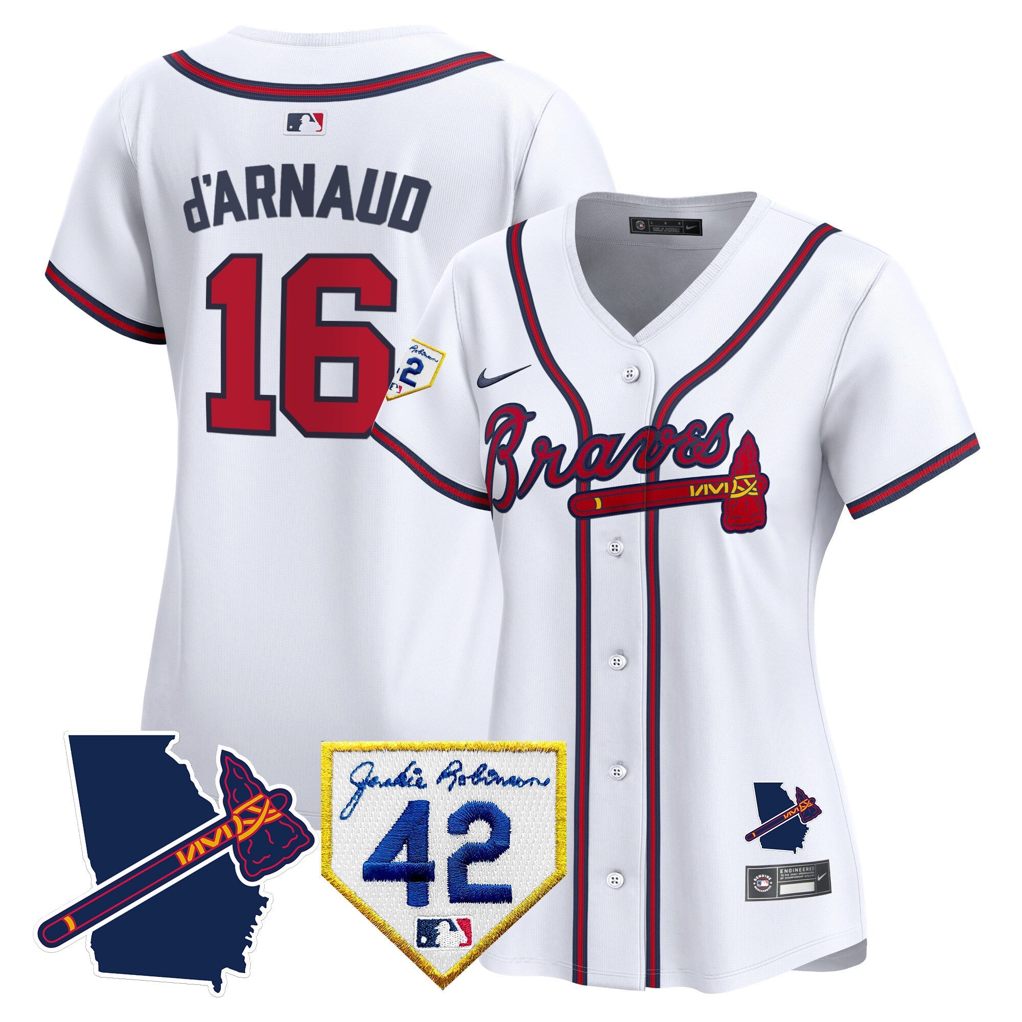 Women’s Atlanta 2024 Robinson & Georgia Patch Vapor Premier Limited Jersey