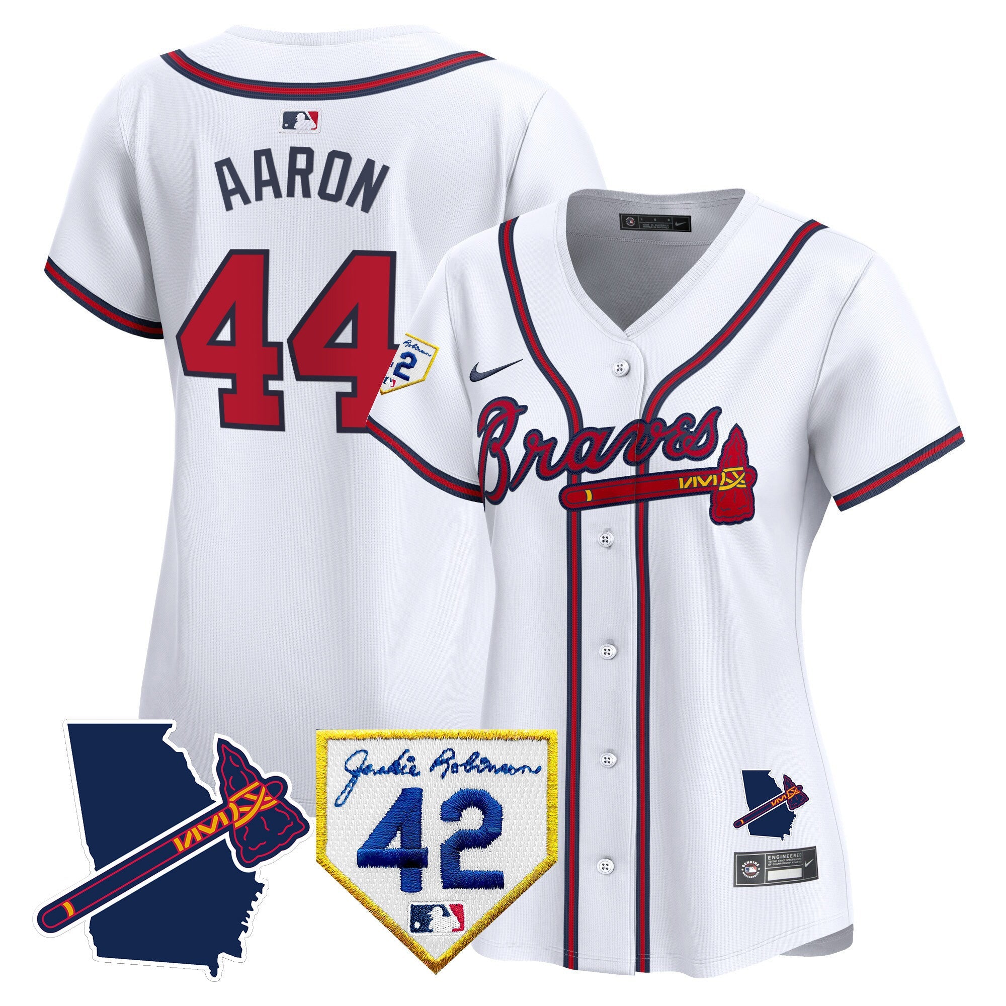Women’s Atlanta 2024 Robinson & Georgia Patch Vapor Premier Limited Jersey