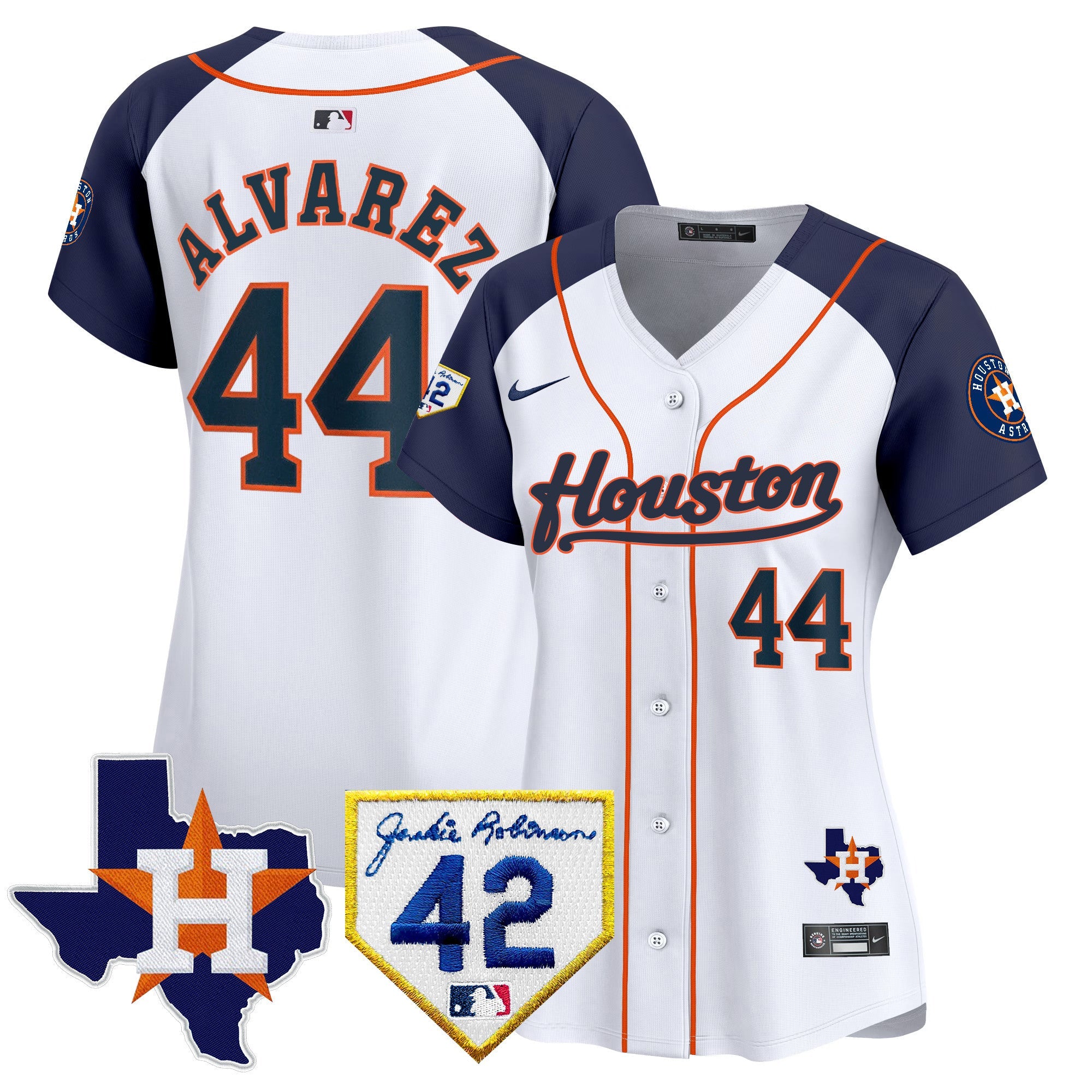 Women’s Houston 2024 Jackie Robinson Patch Vapor Premier Limited Jersey