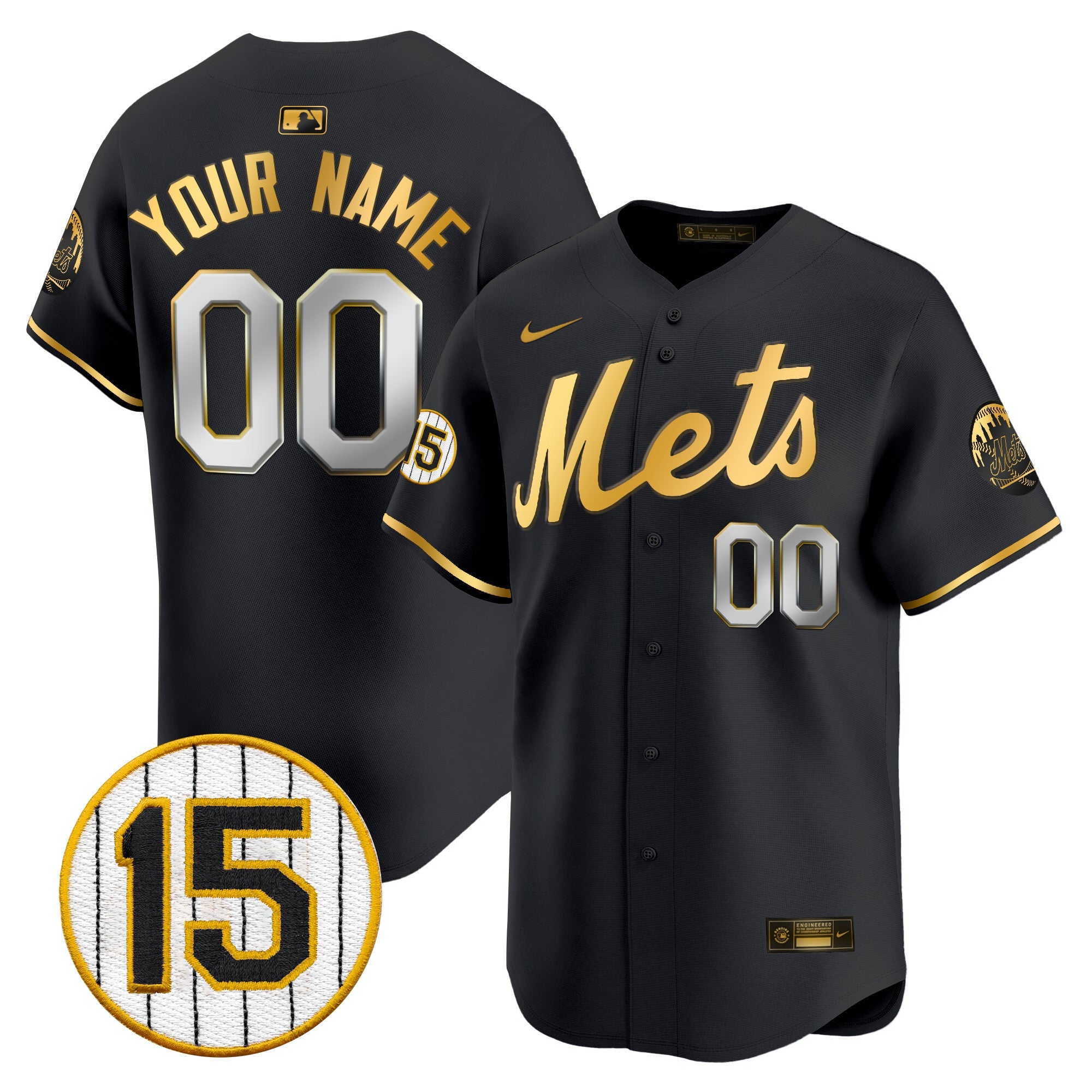 New York Jerry Grote Patch Vapor Premier Limited Custom Jersey