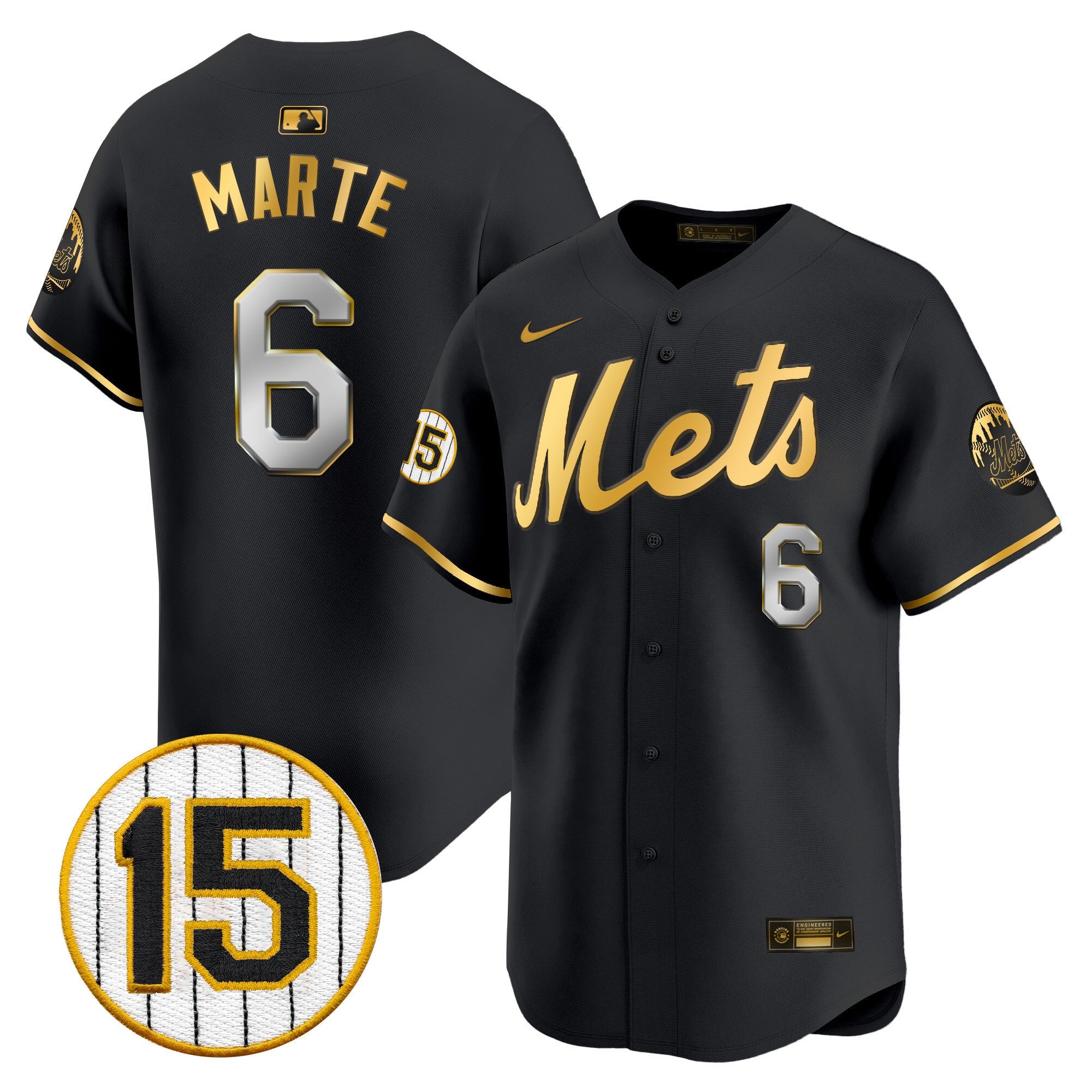 Men’s New York Jerry Grote Patch Vapor Premier Limited Jersey