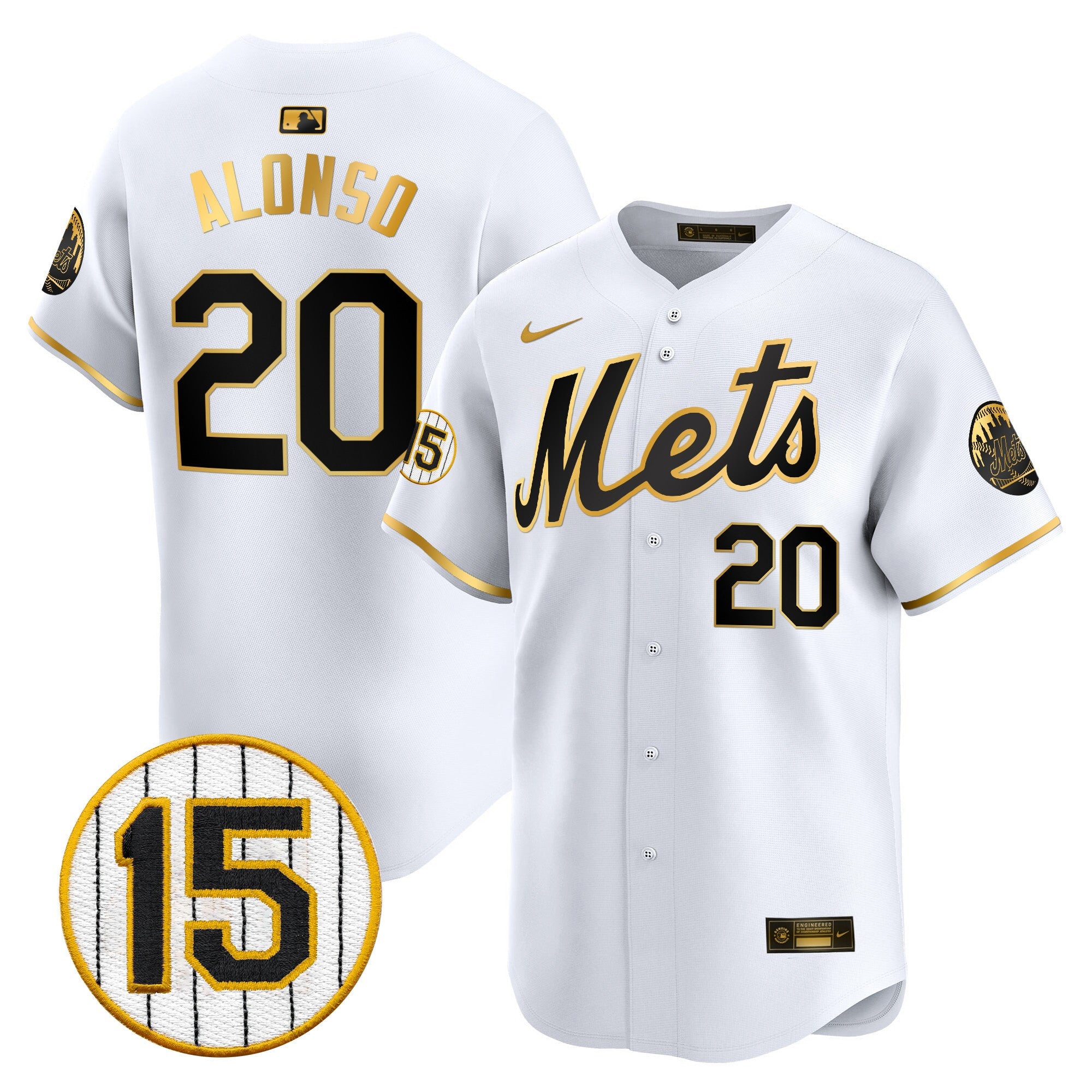 Men’s New York Jerry Grote Patch Vapor Premier Limited Jersey