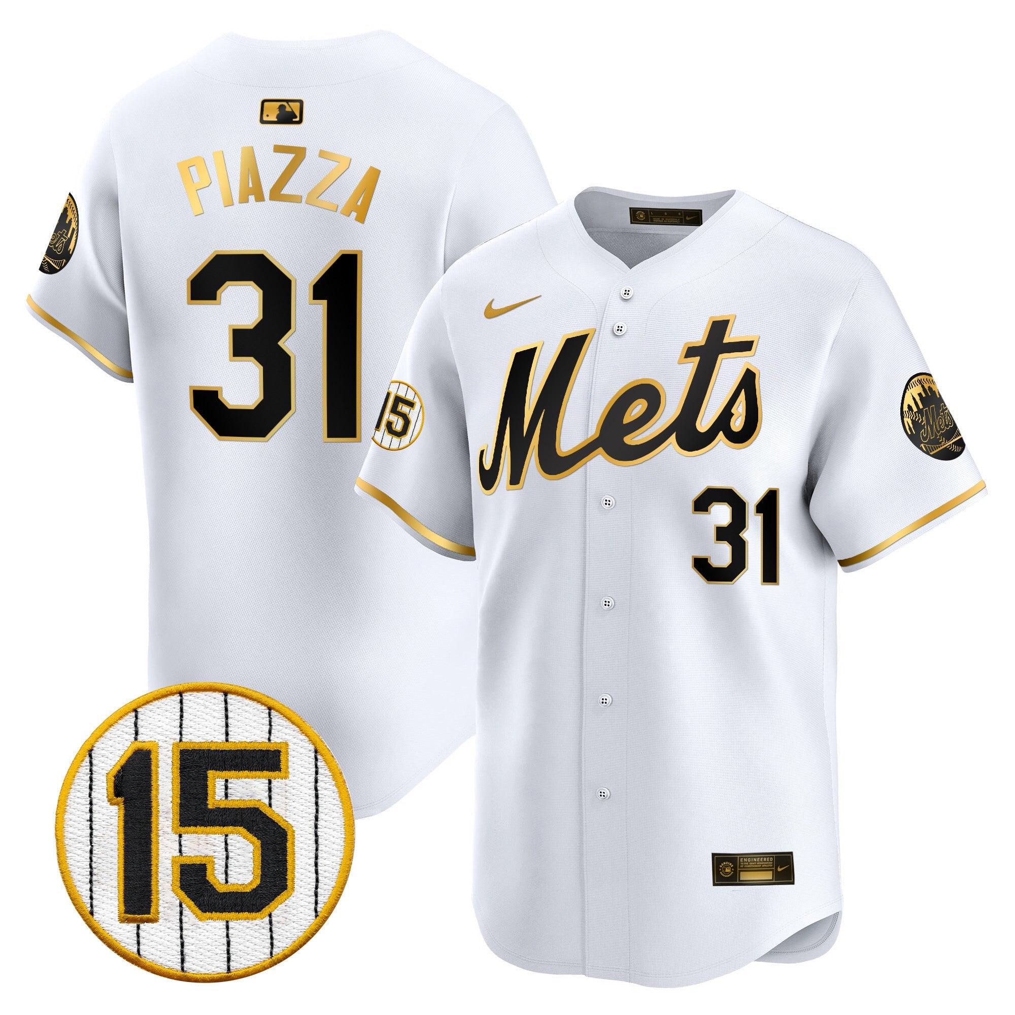 Men’s New York Jerry Grote Patch Vapor Premier Limited Jersey
