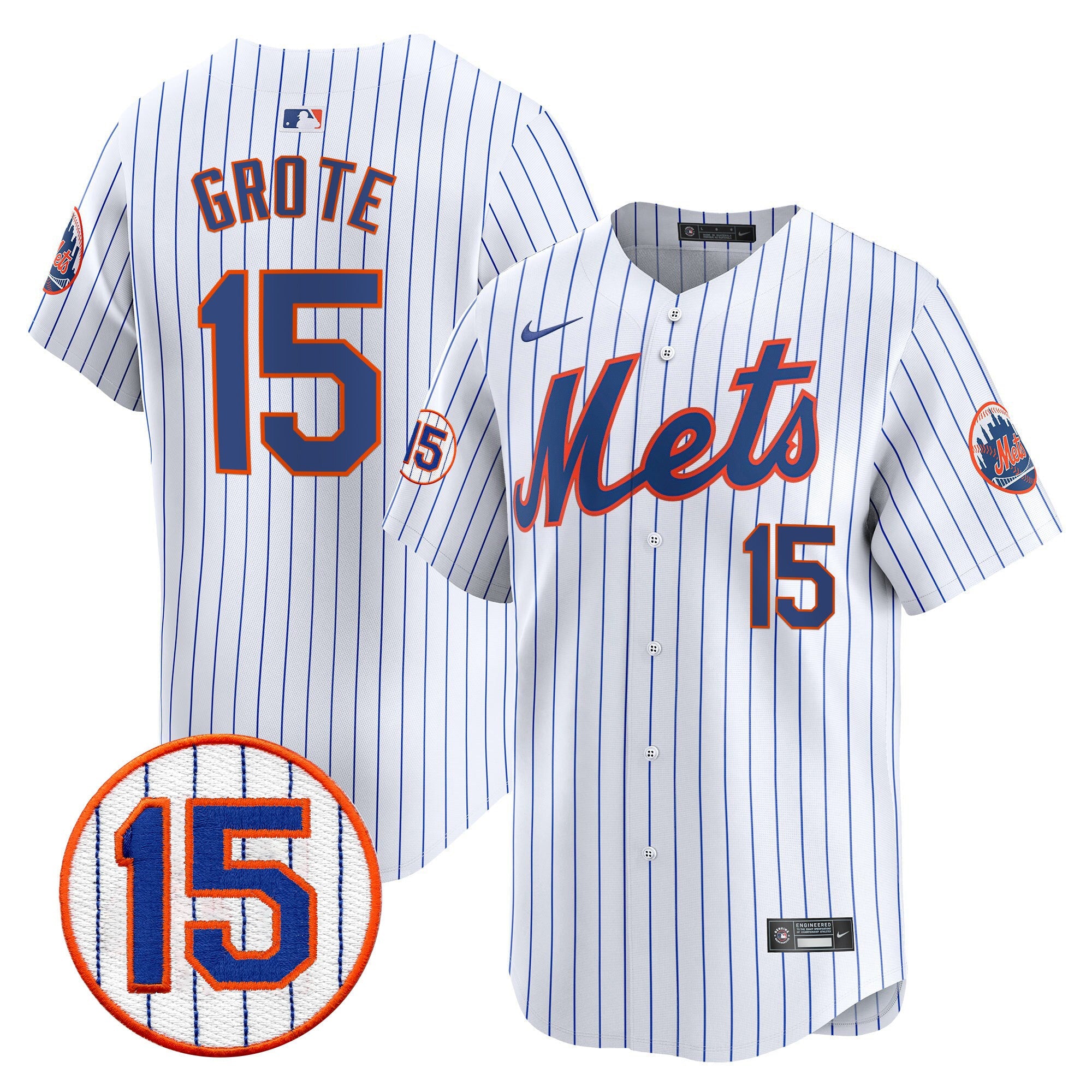 Men’s New York Jerry Grote Patch Vapor Premier Limited Jersey