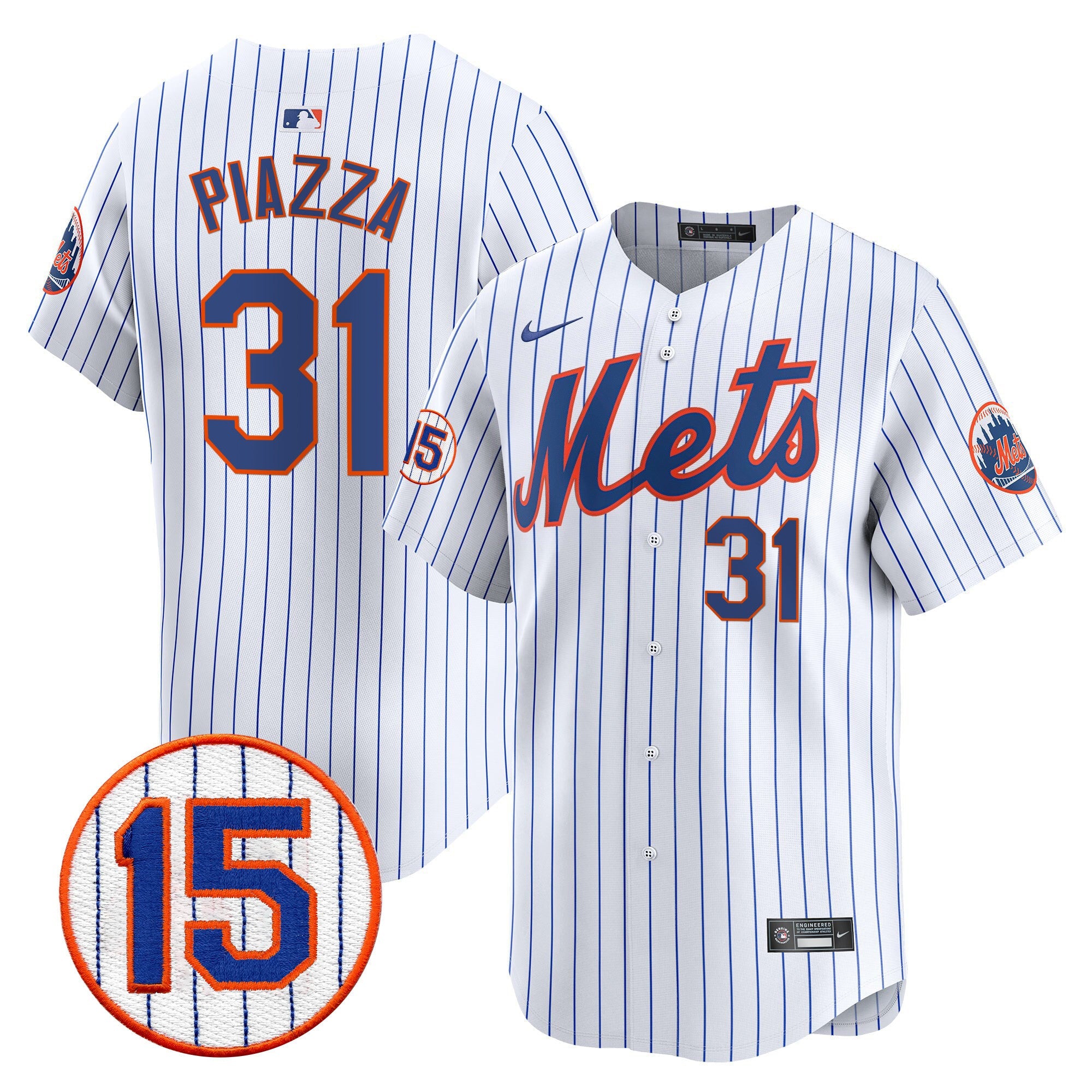 Men’s New York Jerry Grote Patch Vapor Premier Limited Jersey
