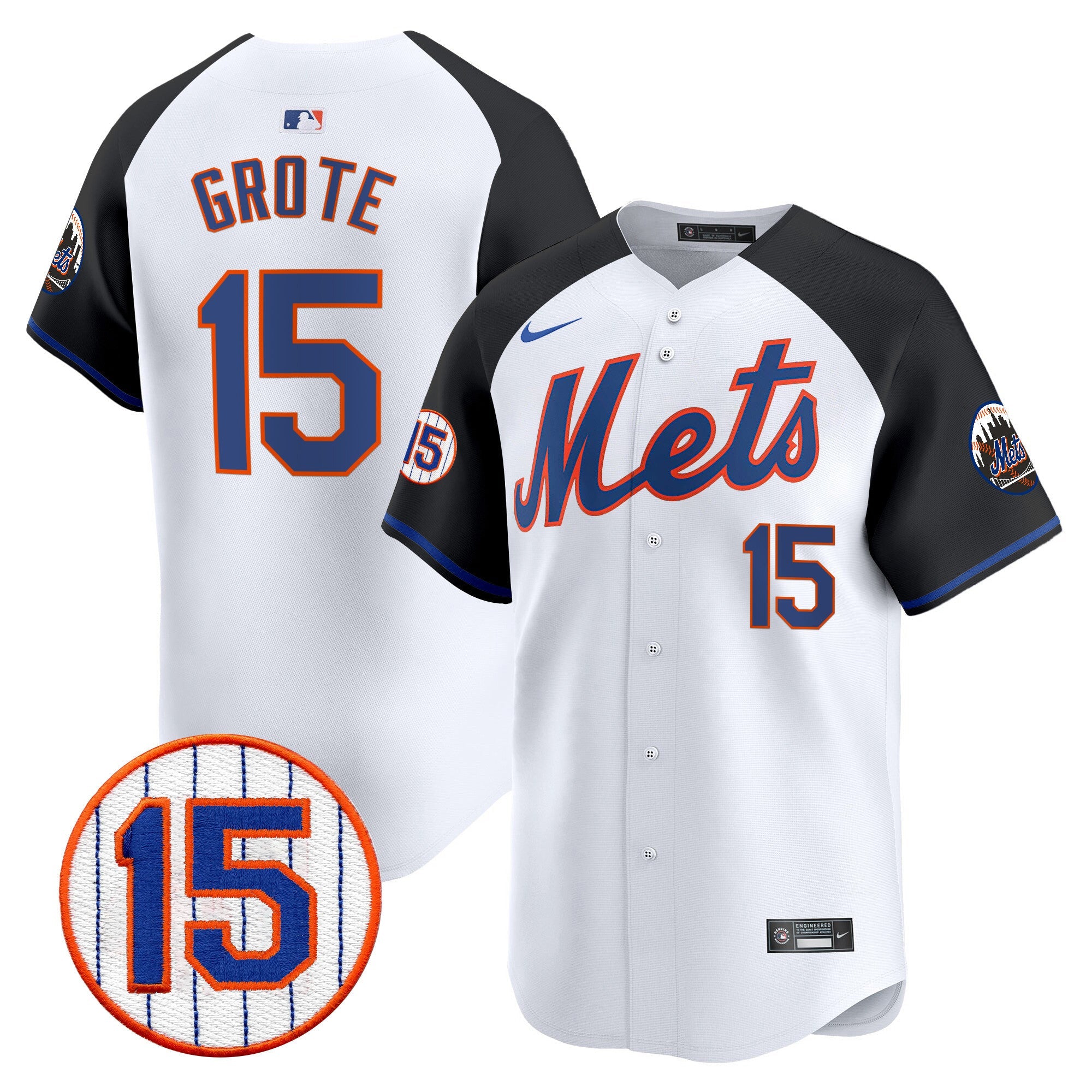 Men’s New York Jerry Grote Patch Vapor Premier Limited Jersey