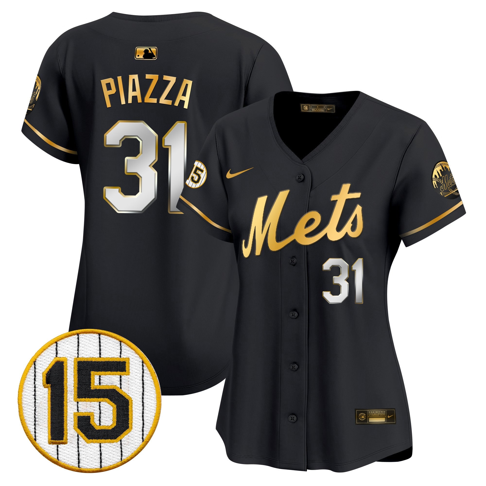 Women’s New York Jerry Grote Patch Vapor Premier Limited Jersey