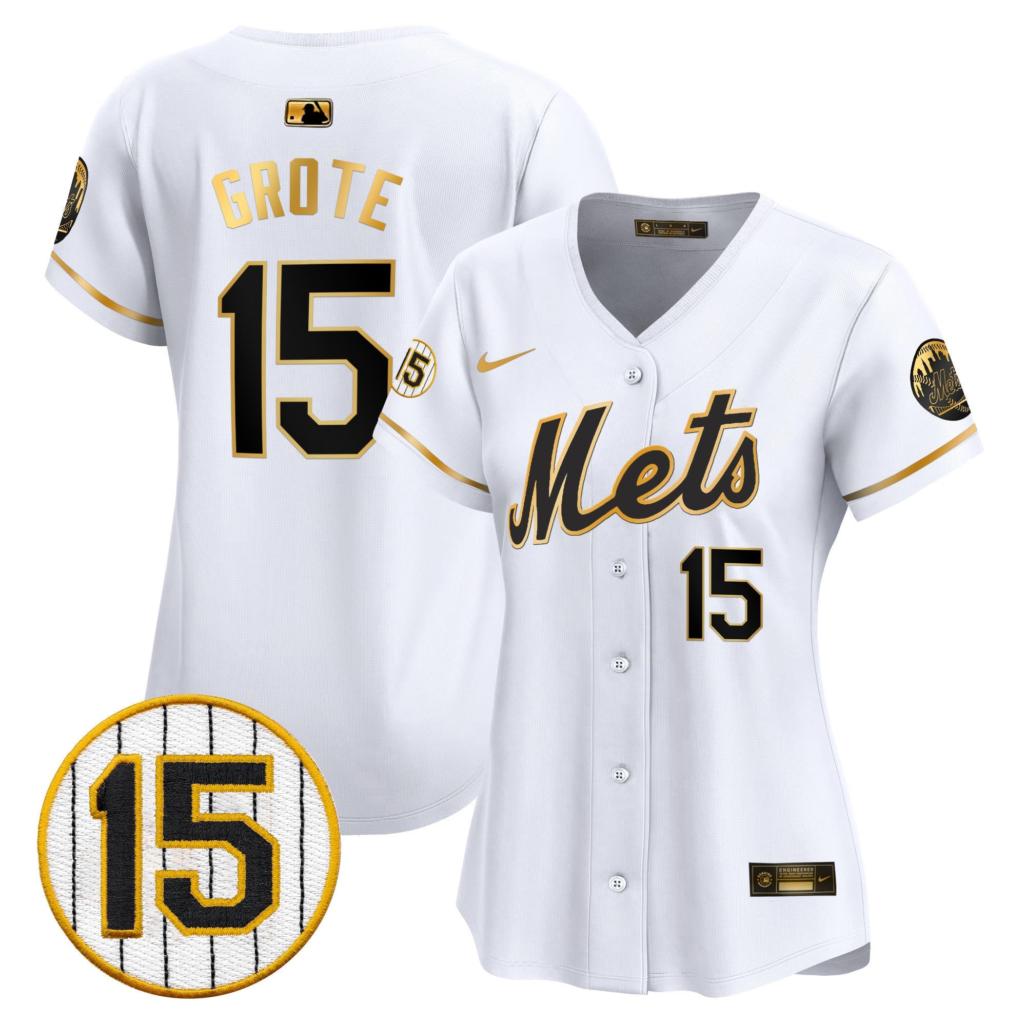Women’s New York Jerry Grote Patch Vapor Premier Limited Jersey