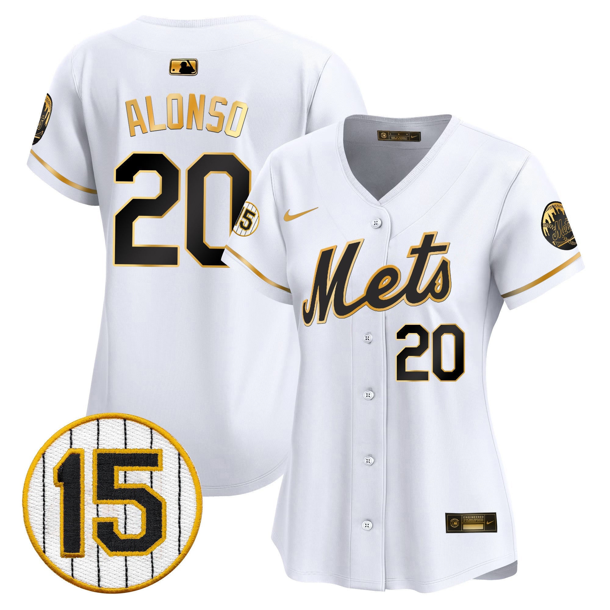 Women’s New York Jerry Grote Patch Vapor Premier Limited Jersey