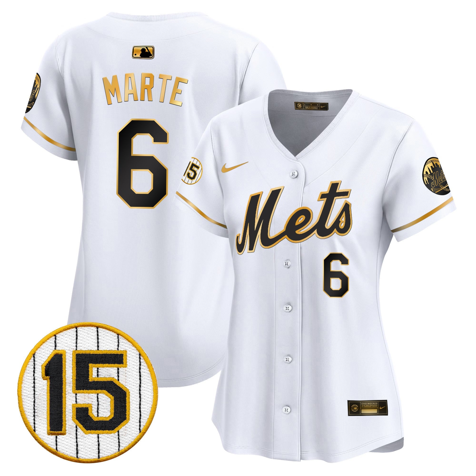 Women’s New York Jerry Grote Patch Vapor Premier Limited Jersey