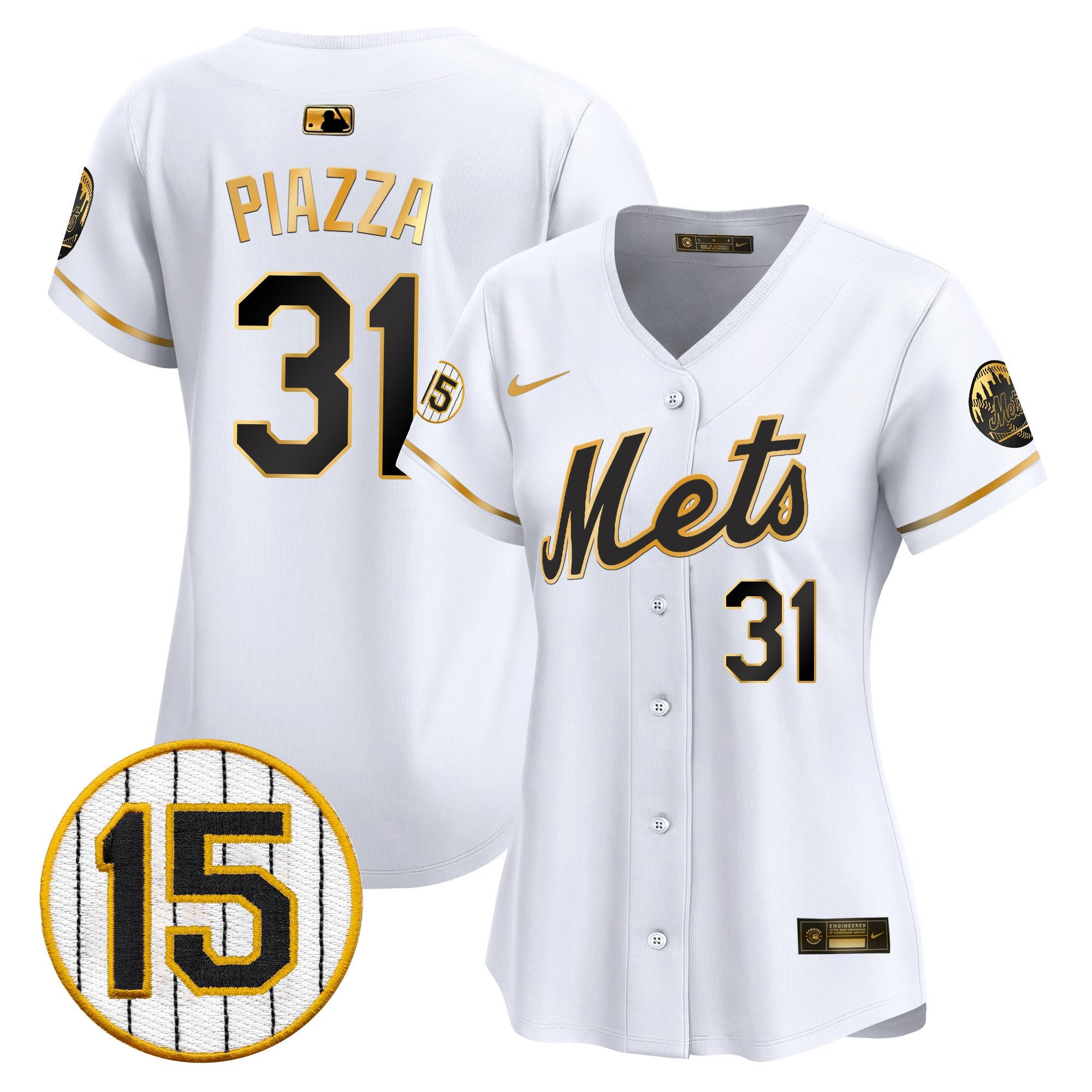 Women’s New York Jerry Grote Patch Vapor Premier Limited Jersey