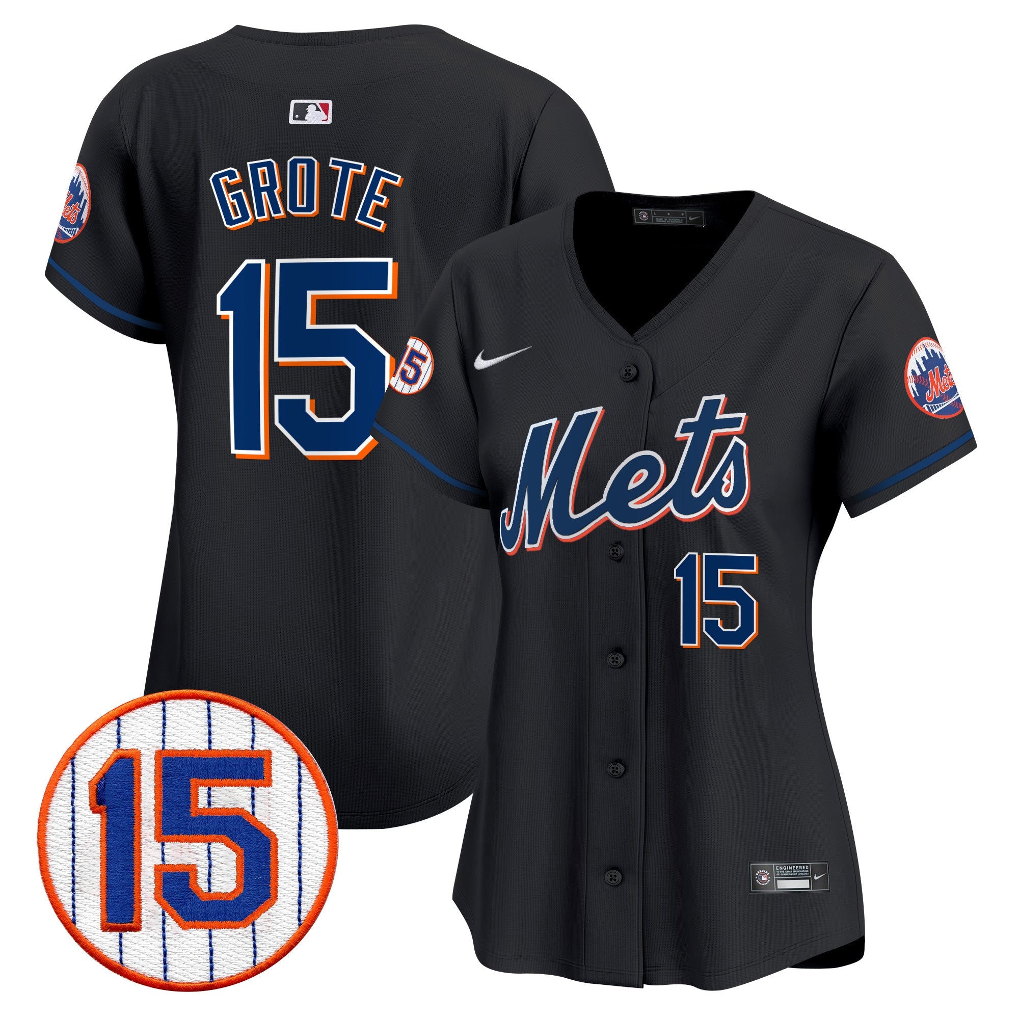 Women’s New York Jerry Grote Patch Vapor Premier Limited Jersey