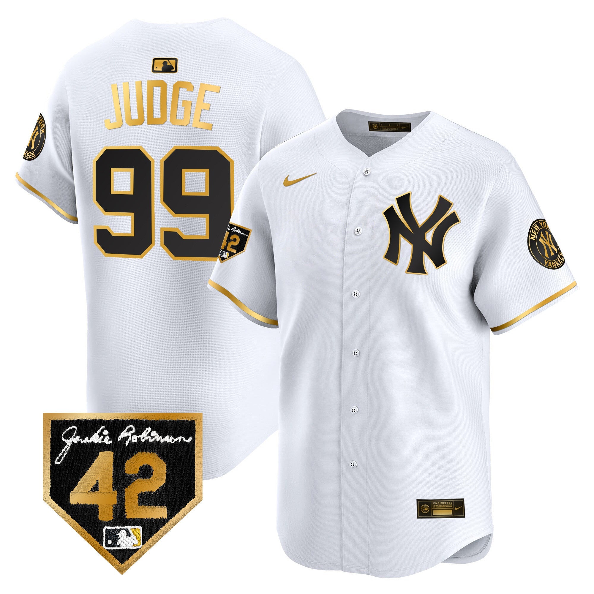 Men’s New York 2024 Jackie Robinson Patch Vapor Premier Limited Jersey