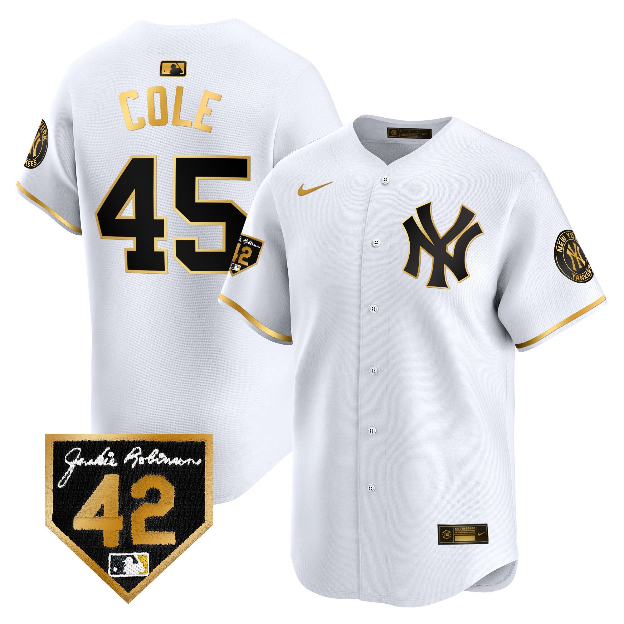 Men’s New York 2024 Jackie Robinson Patch Vapor Premier Limited Jersey