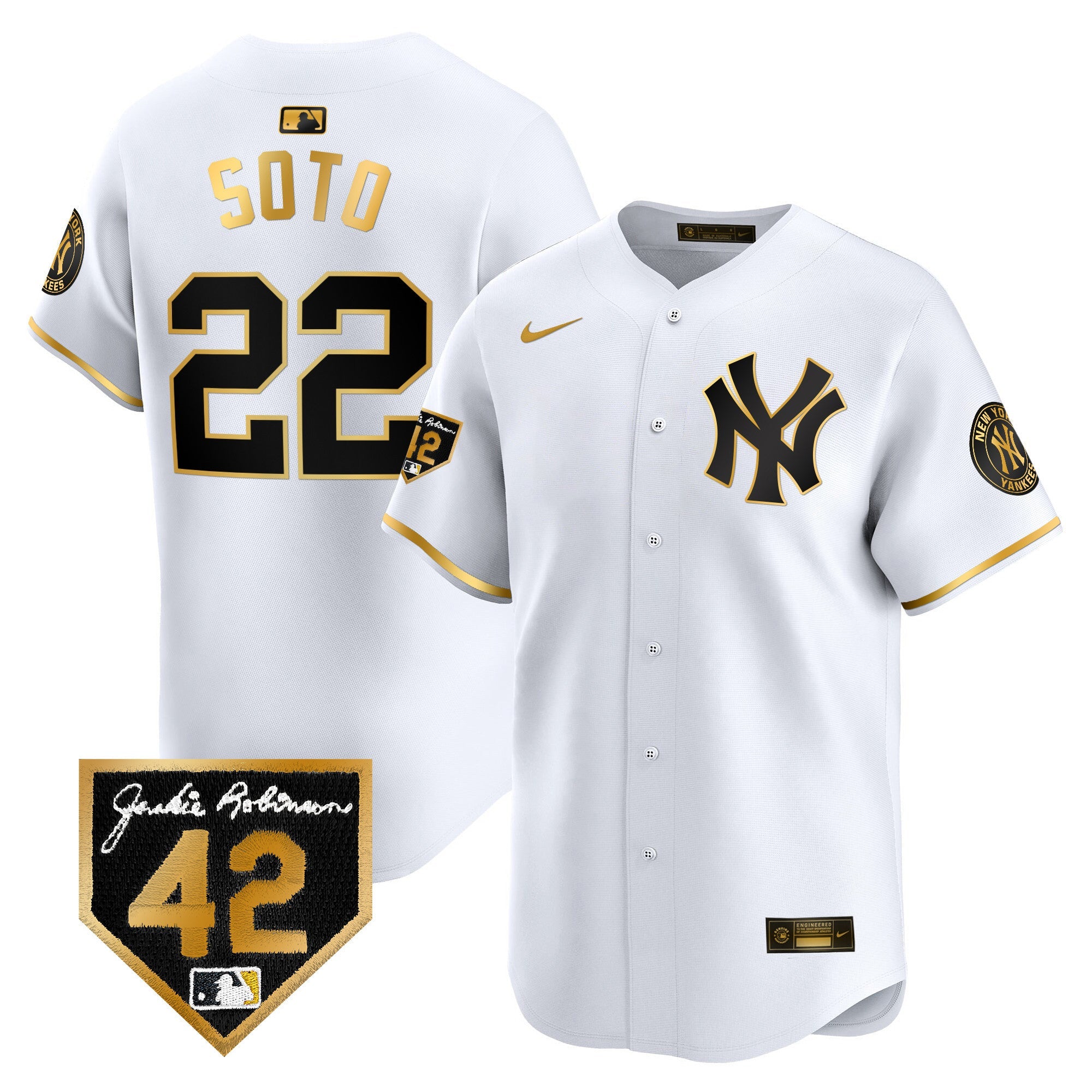 Men’s New York 2024 Jackie Robinson Patch Vapor Premier Limited Jersey
