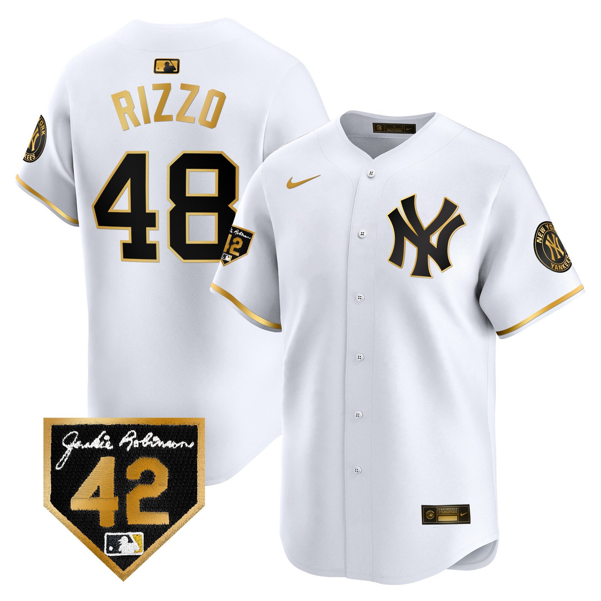 Men’s New York 2024 Jackie Robinson Patch Vapor Premier Limited Jersey