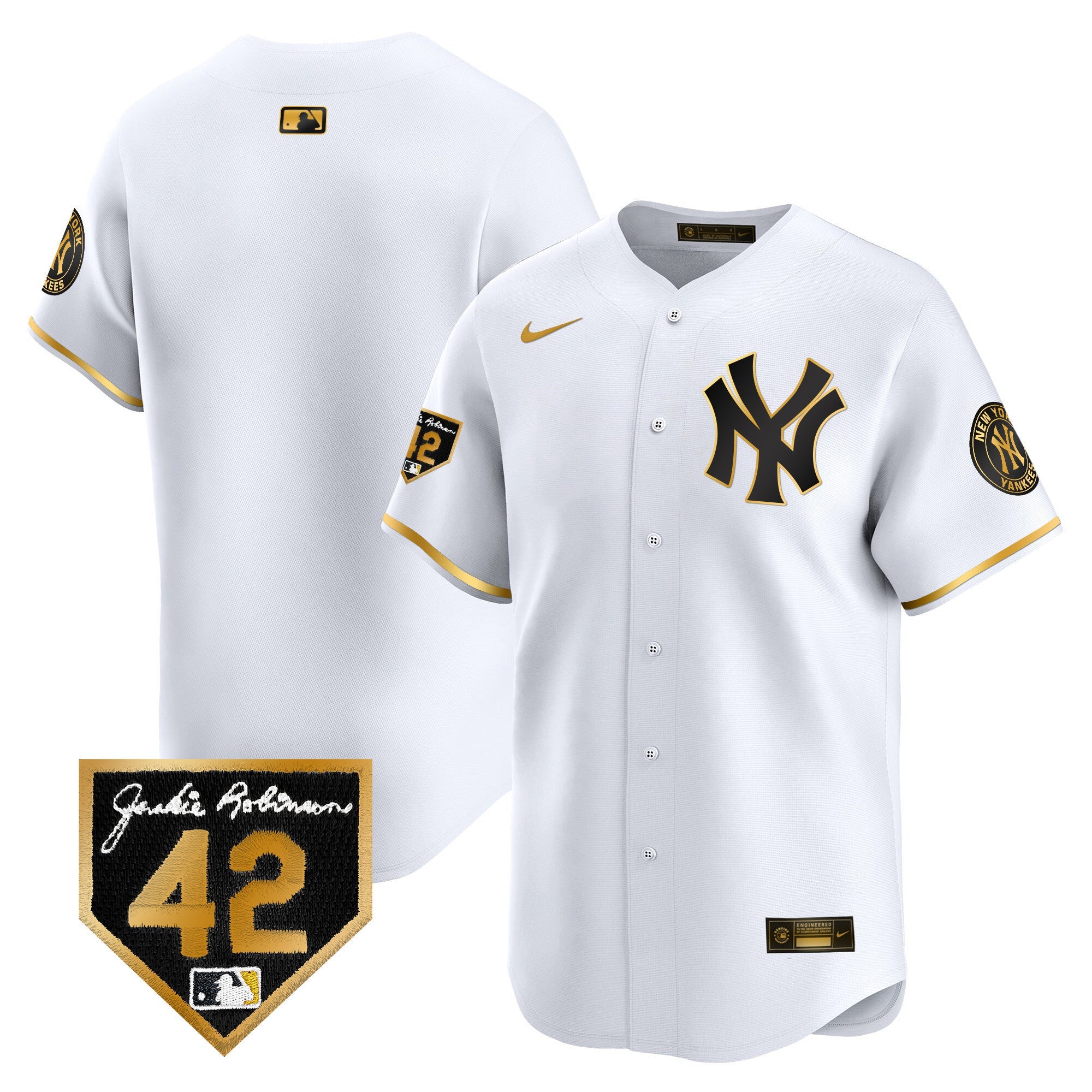 Men’s New York 2024 Jackie Robinson Patch Vapor Premier Limited Jersey
