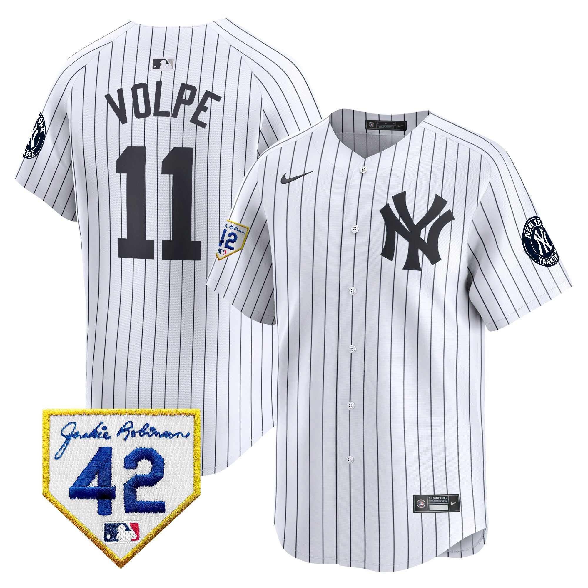 Men’s New York 2024 Jackie Robinson Patch Vapor Premier Limited Jersey