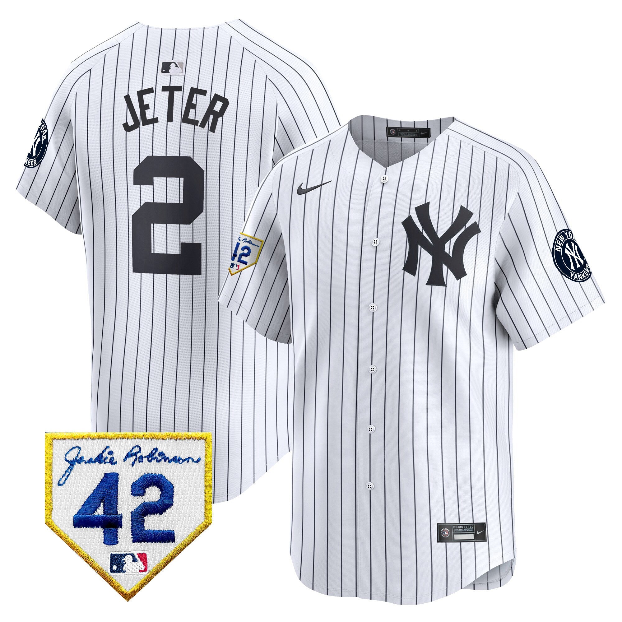 Men’s New York 2024 Jackie Robinson Patch Vapor Premier Limited Jersey