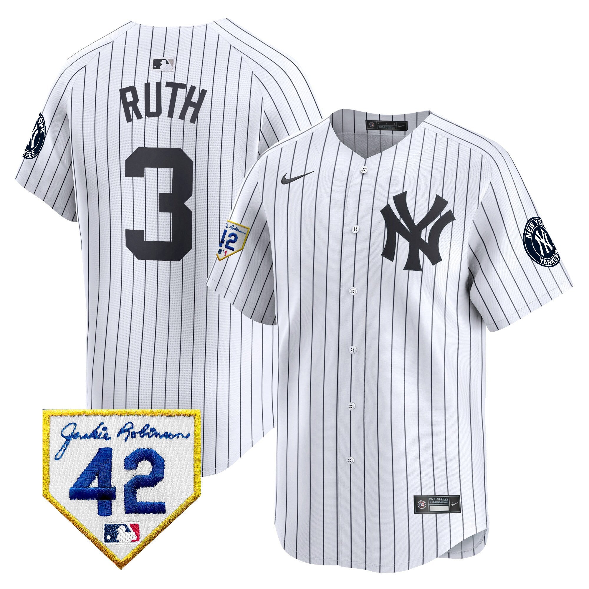 Men’s New York 2024 Jackie Robinson Patch Vapor Premier Limited Jersey