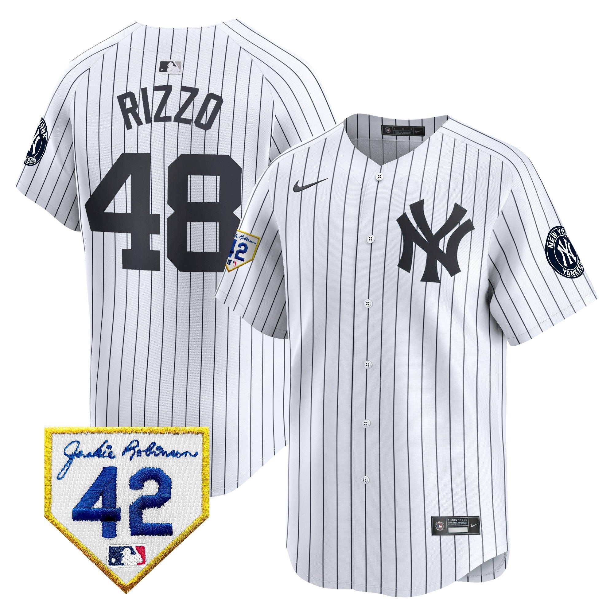 Men’s New York 2024 Jackie Robinson Patch Vapor Premier Limited Jersey