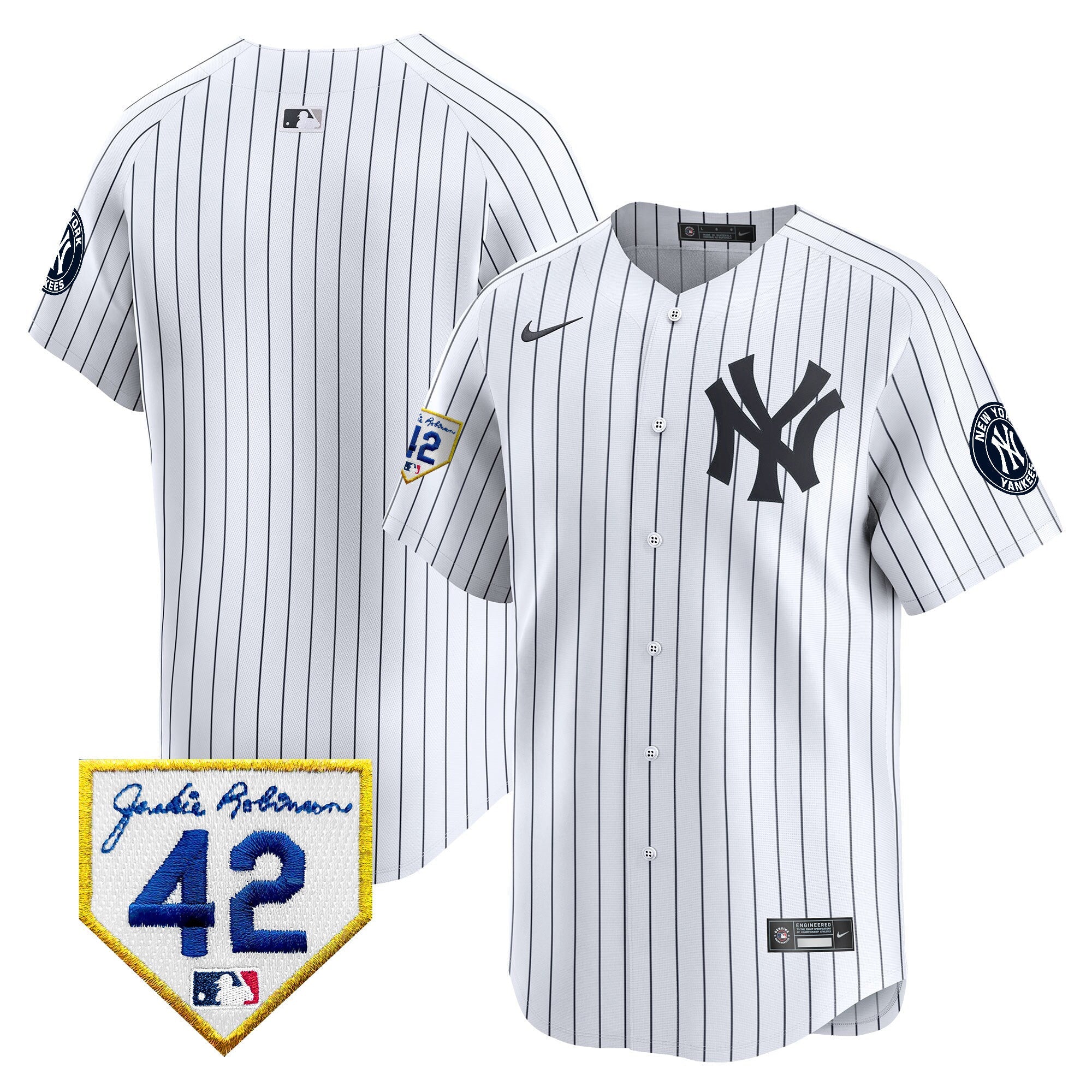 Men’s New York 2024 Jackie Robinson Patch Vapor Premier Limited Jersey