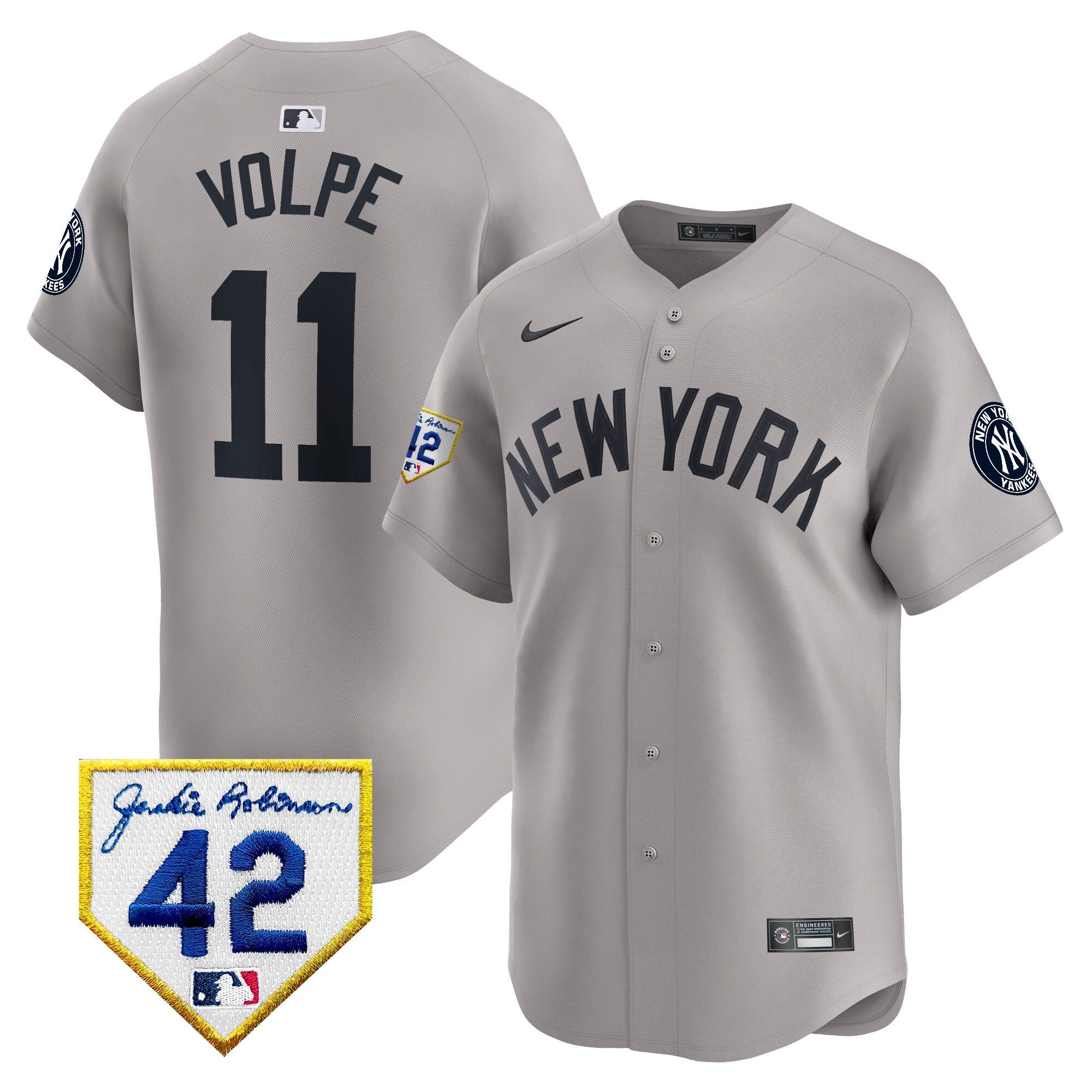 Men’s New York 2024 Jackie Robinson Patch Vapor Premier Limited Jersey