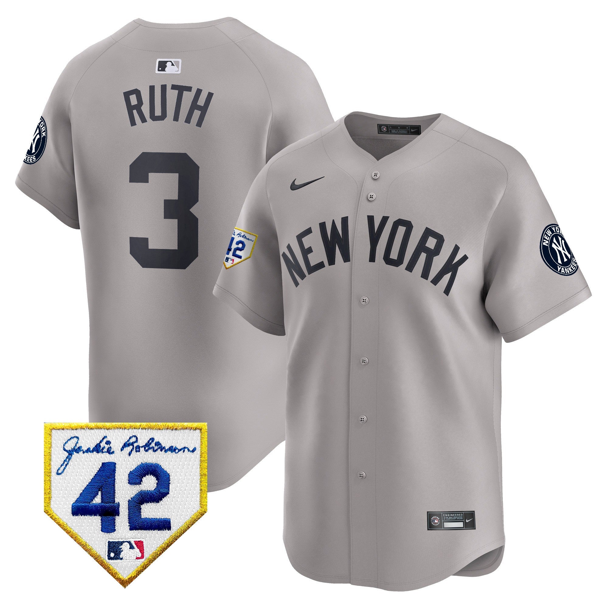 Men’s New York 2024 Jackie Robinson Patch Vapor Premier Limited Jersey