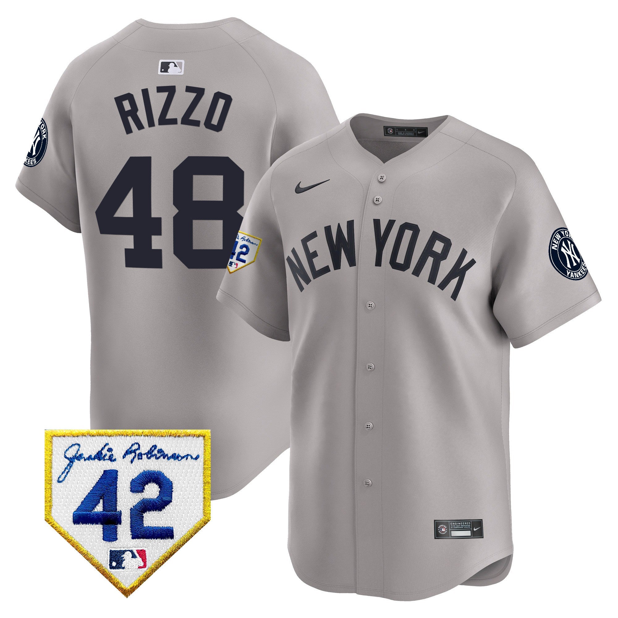 Men’s New York 2024 Jackie Robinson Patch Vapor Premier Limited Jersey