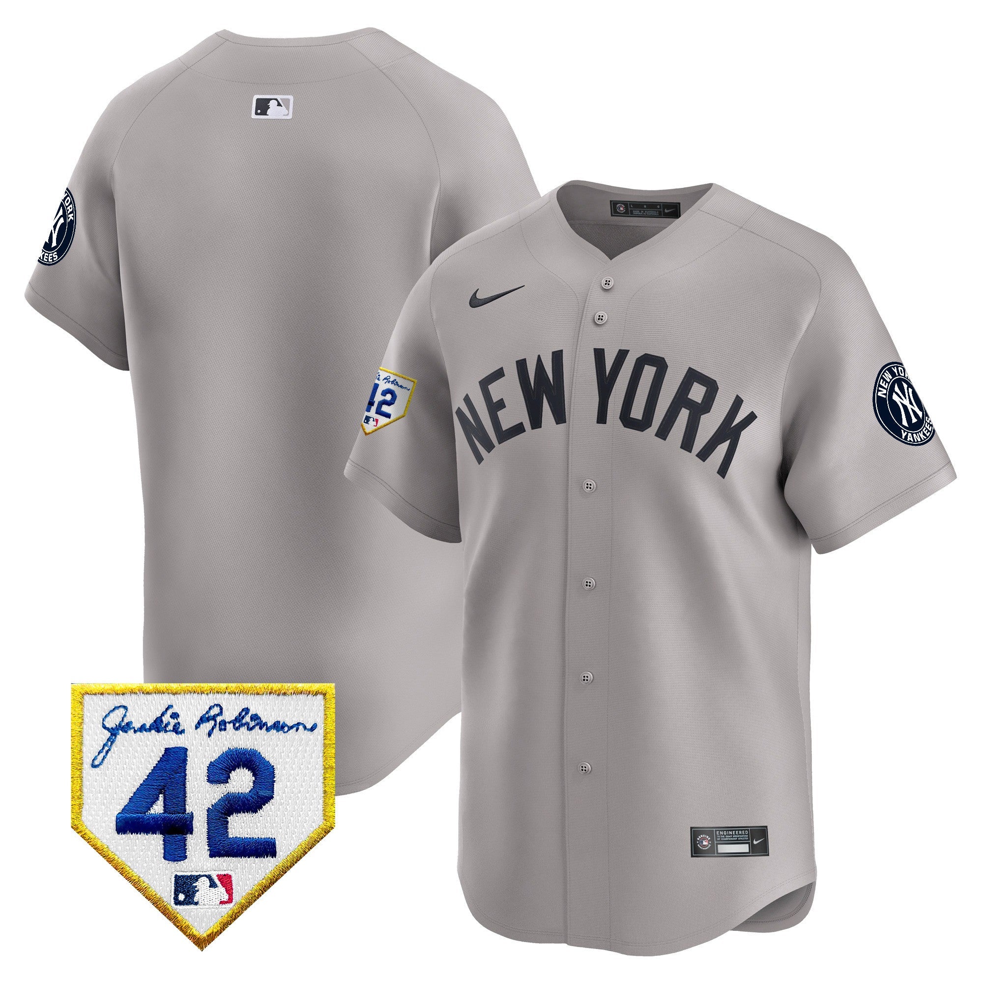 Men’s New York 2024 Jackie Robinson Patch Vapor Premier Limited Jersey