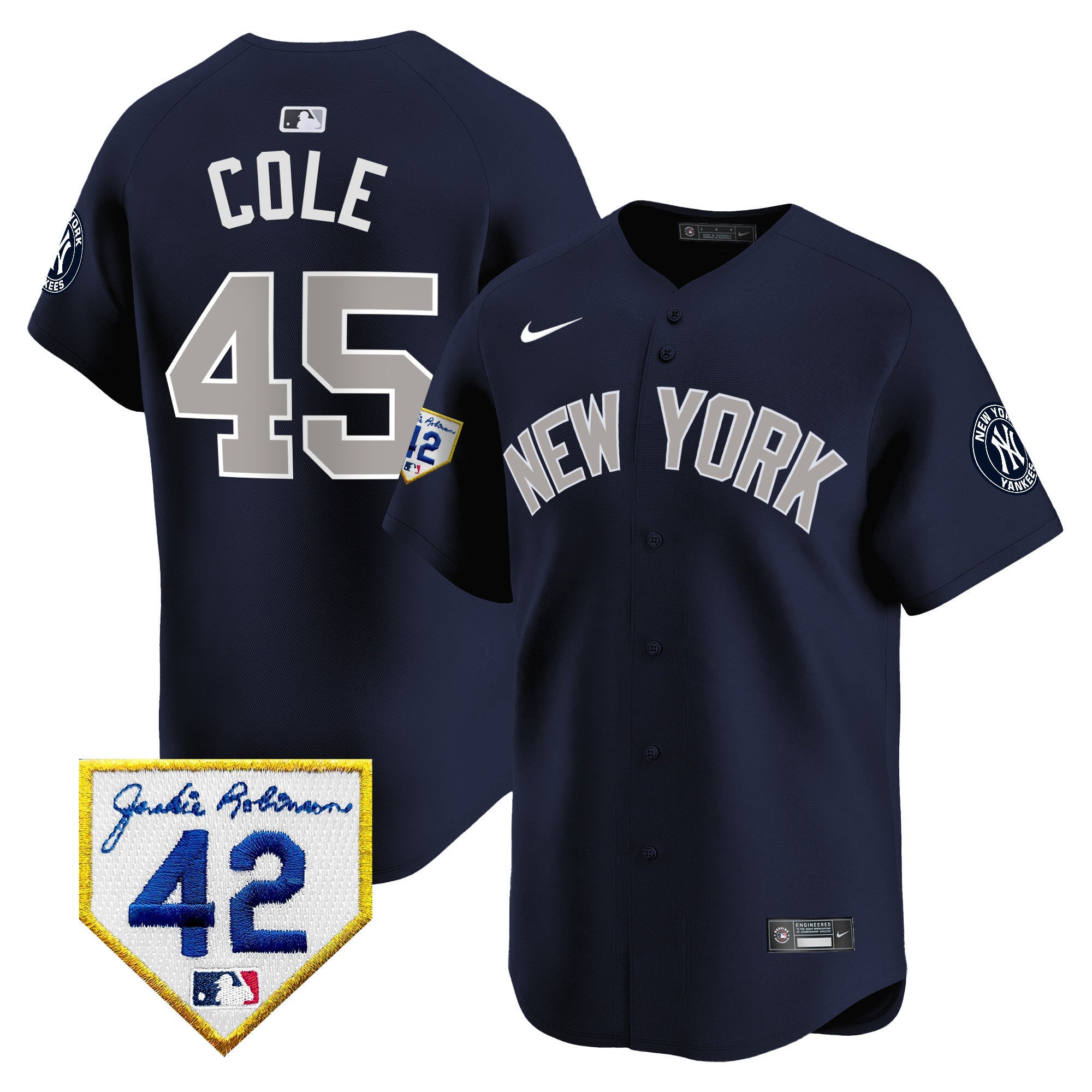 Men’s New York 2024 Jackie Robinson Patch Vapor Premier Limited Jersey