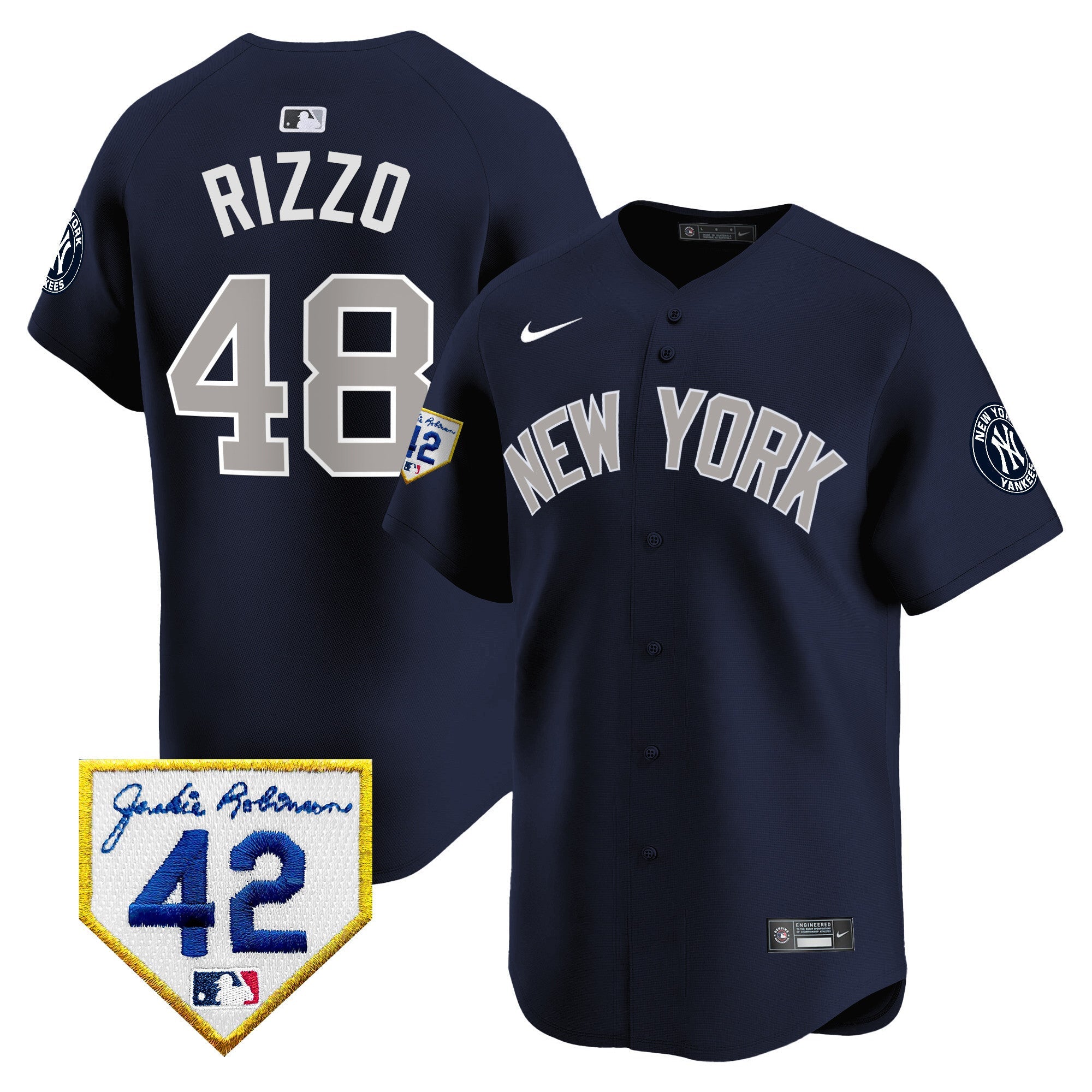 Men’s New York 2024 Jackie Robinson Patch Vapor Premier Limited Jersey