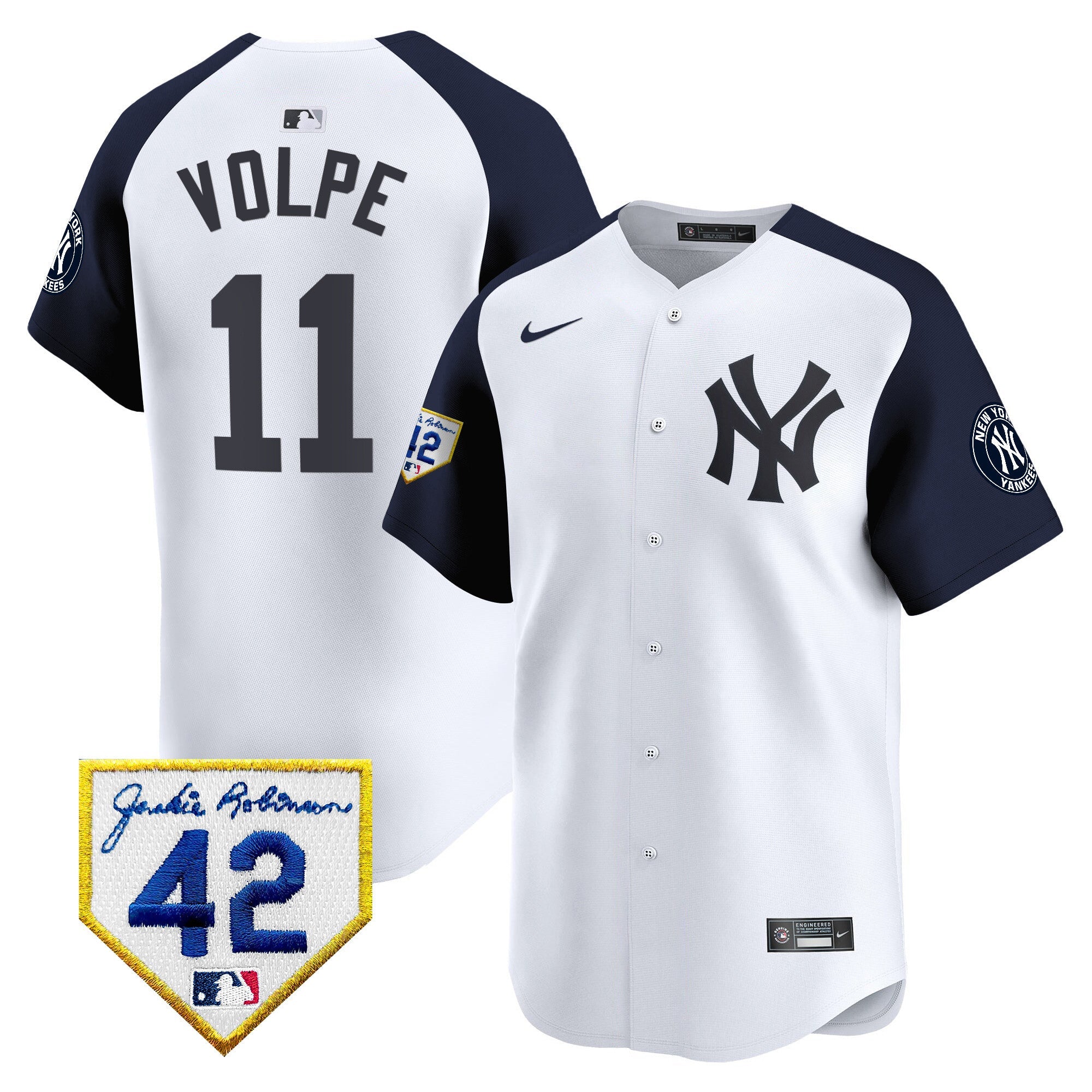 Men’s New York 2024 Jackie Robinson Patch Vapor Premier Limited Jersey