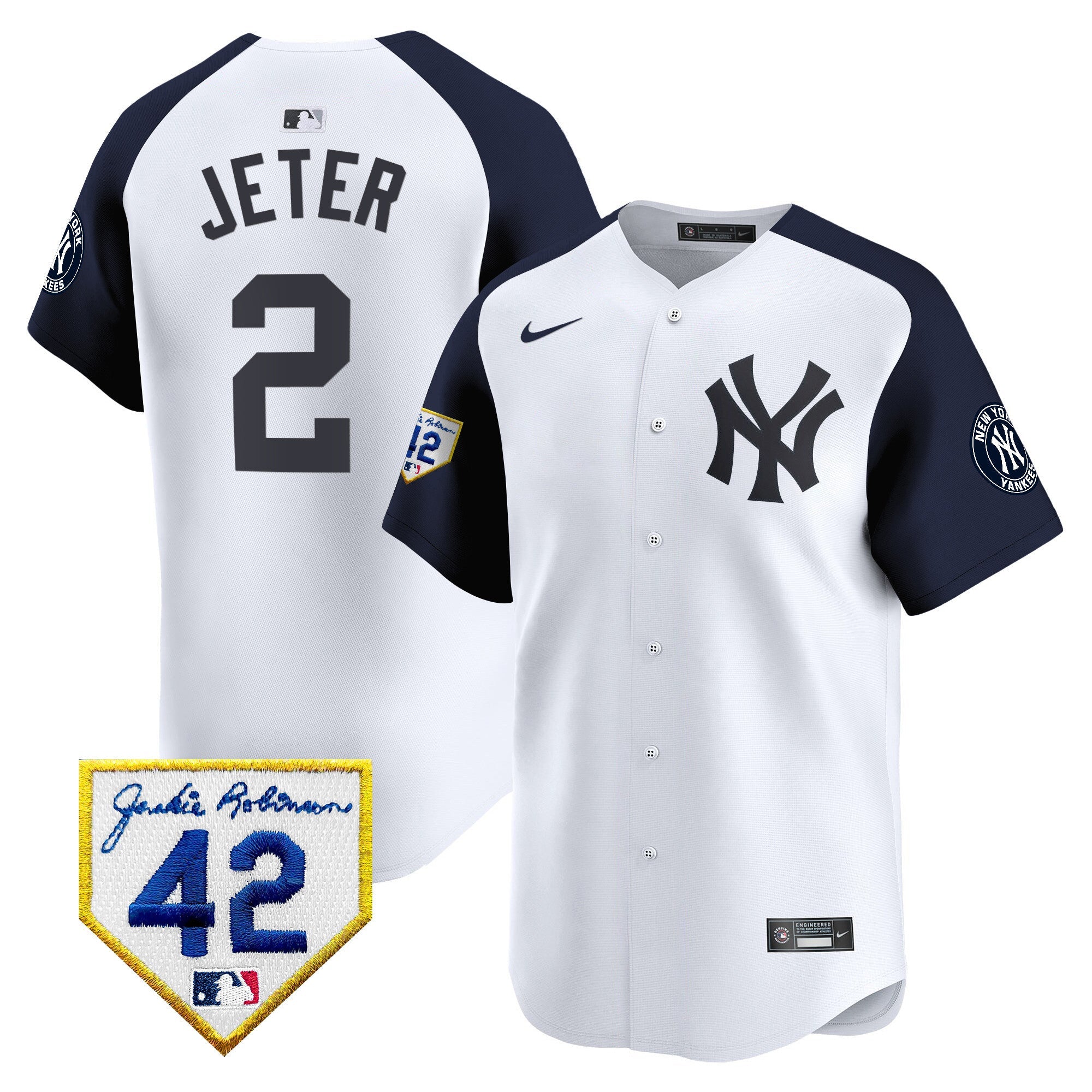 Men’s New York 2024 Jackie Robinson Patch Vapor Premier Limited Jersey
