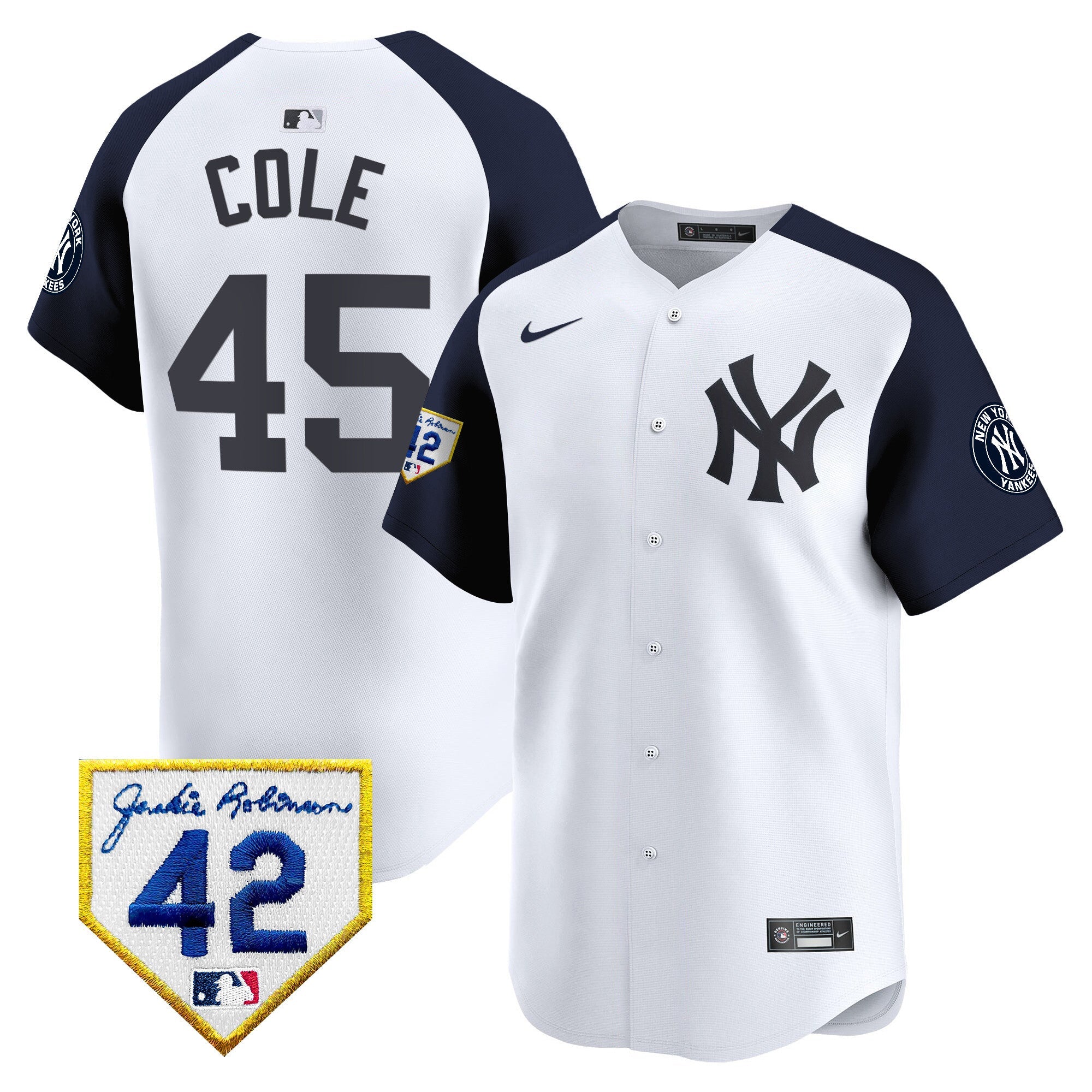 Men’s New York 2024 Jackie Robinson Patch Vapor Premier Limited Jersey