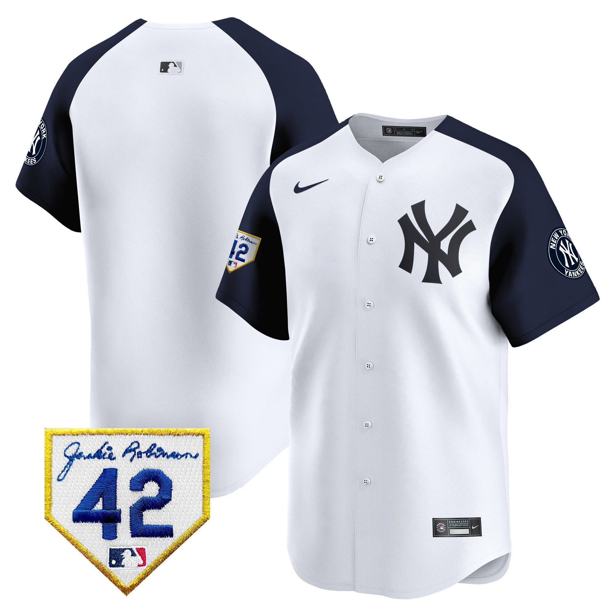 Men’s New York 2024 Jackie Robinson Patch Vapor Premier Limited Jersey