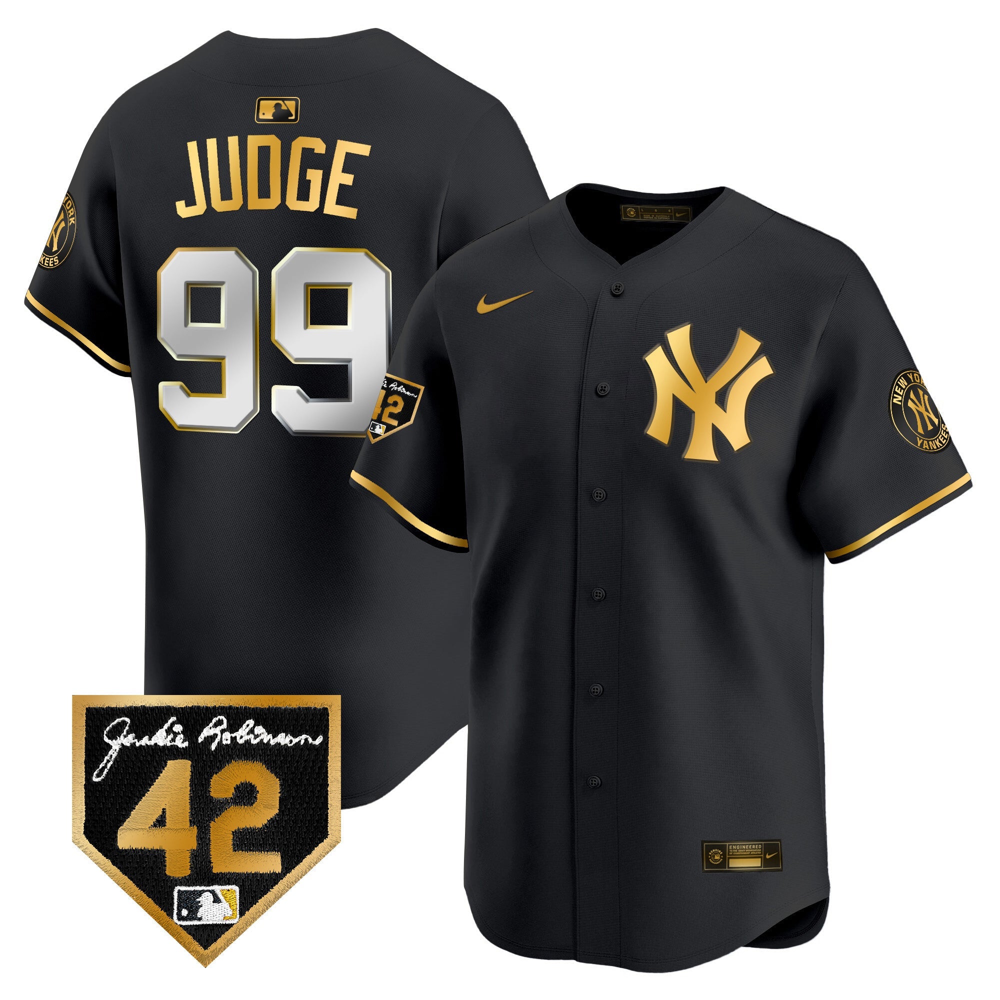 Men’s New York 2024 Jackie Robinson Patch Vapor Premier Limited Jersey