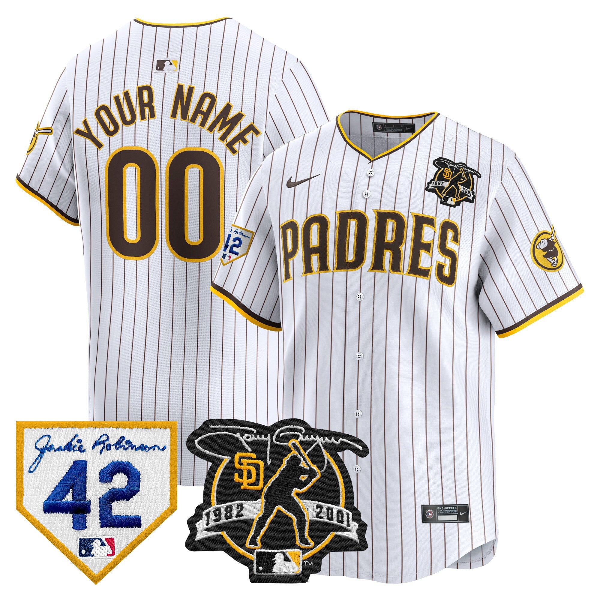 2024 Tony Gwynn & Robinson Patch Vapor Premier Limited Custom Jersey