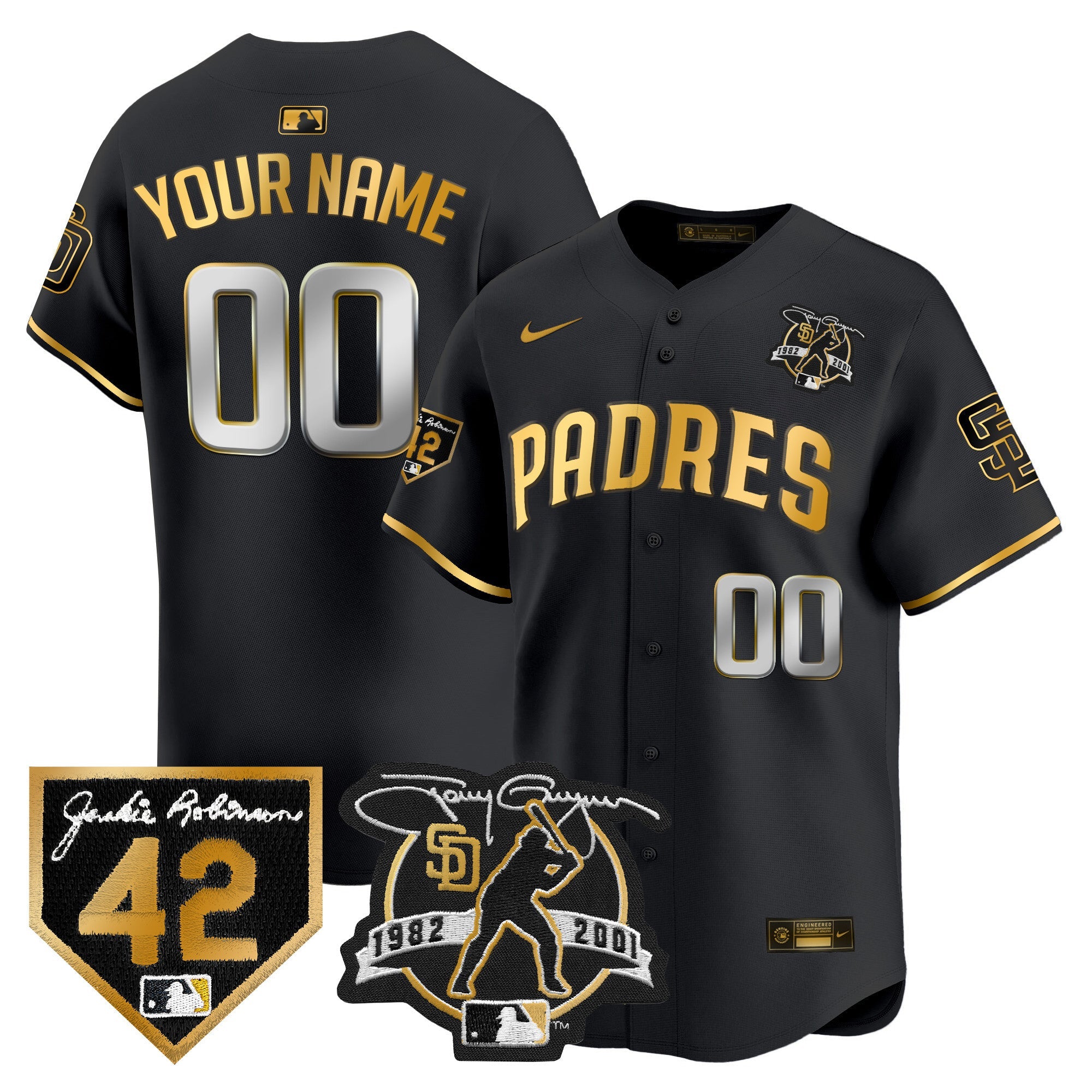 2024 Tony Gwynn & Robinson Patch Vapor Premier Limited Custom Jersey