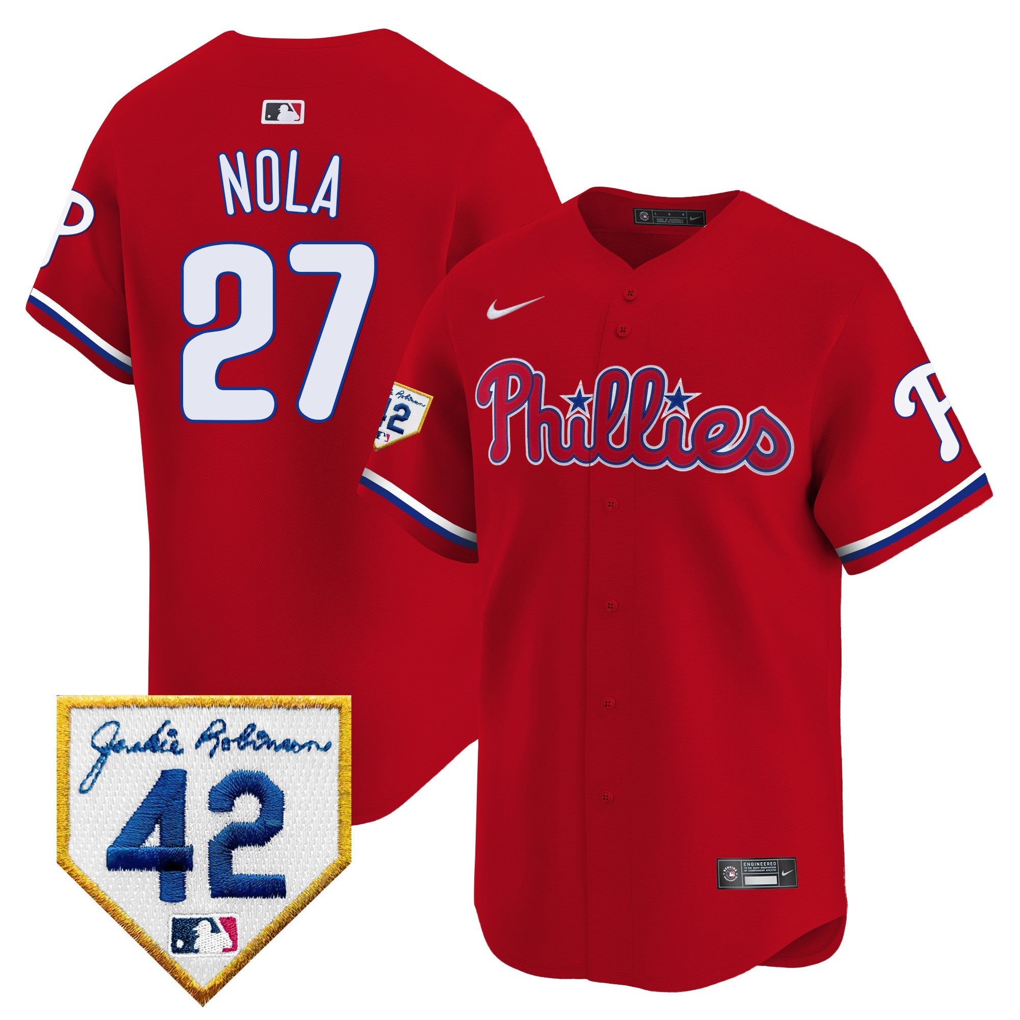 Men’s 2024 Jackie Robinson Patch Vapor Premier Limited Jersey