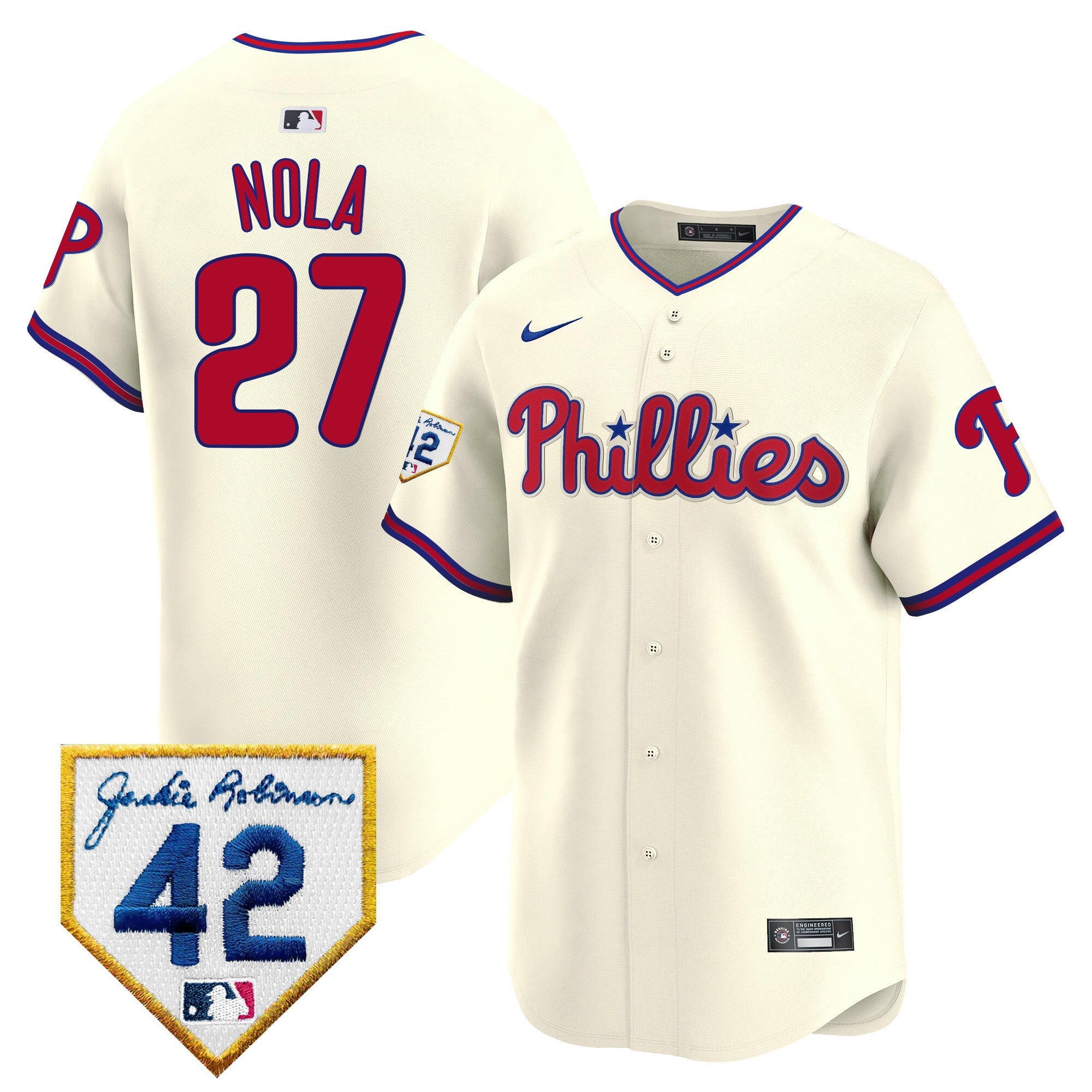 Men’s 2024 Jackie Robinson Patch Vapor Premier Limited Jersey