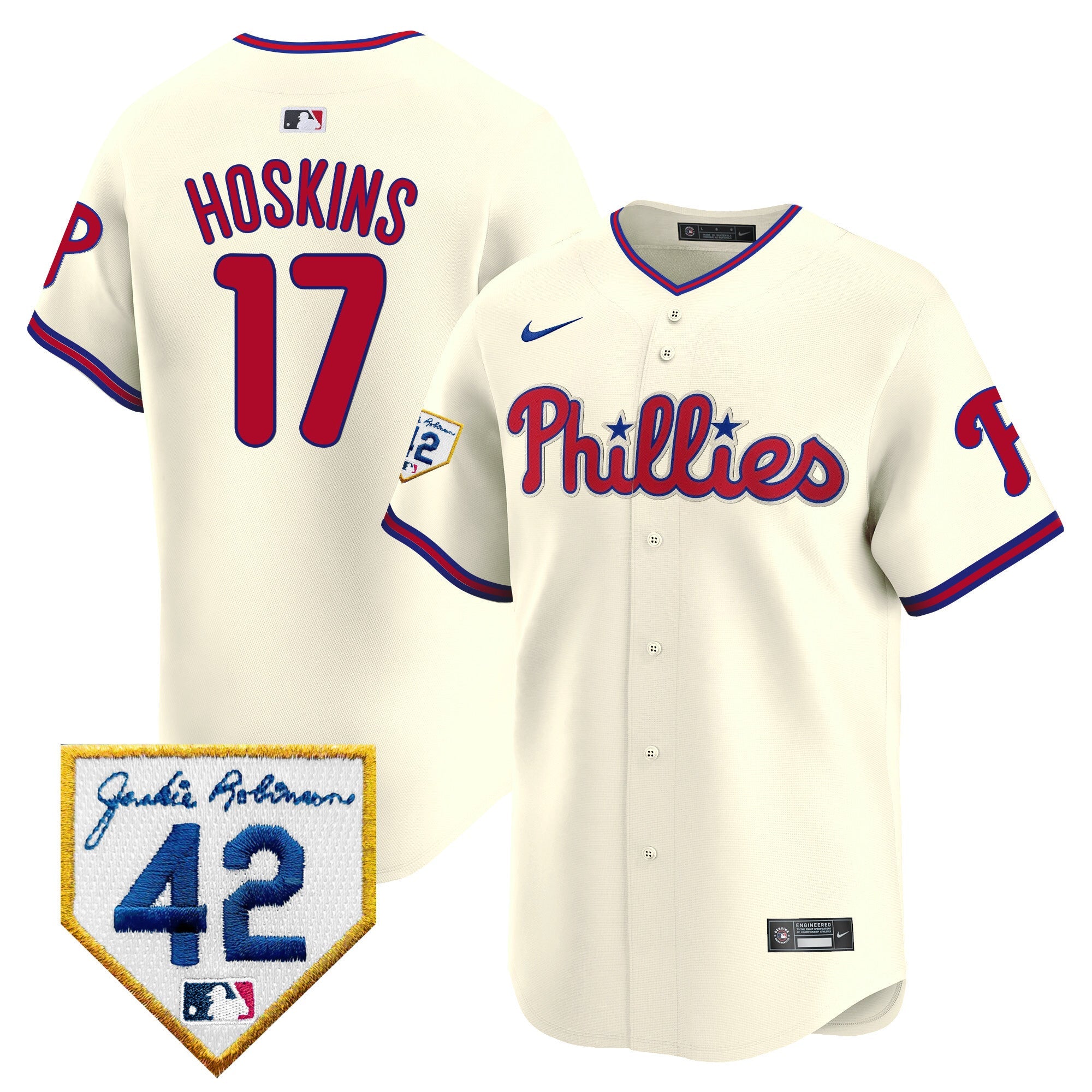 Men’s 2024 Jackie Robinson Patch Vapor Premier Limited Jersey