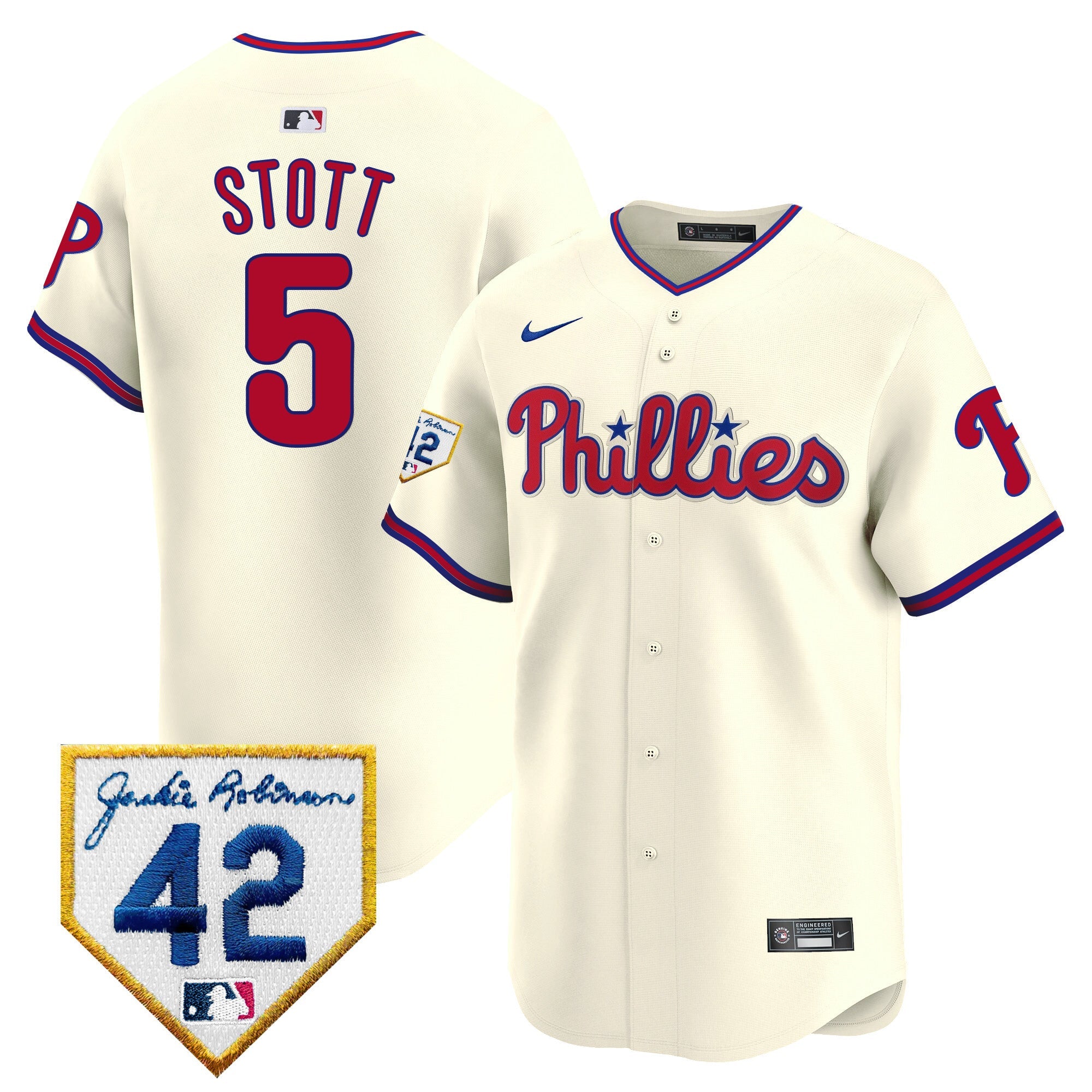 Men’s 2024 Jackie Robinson Patch Vapor Premier Limited Jersey